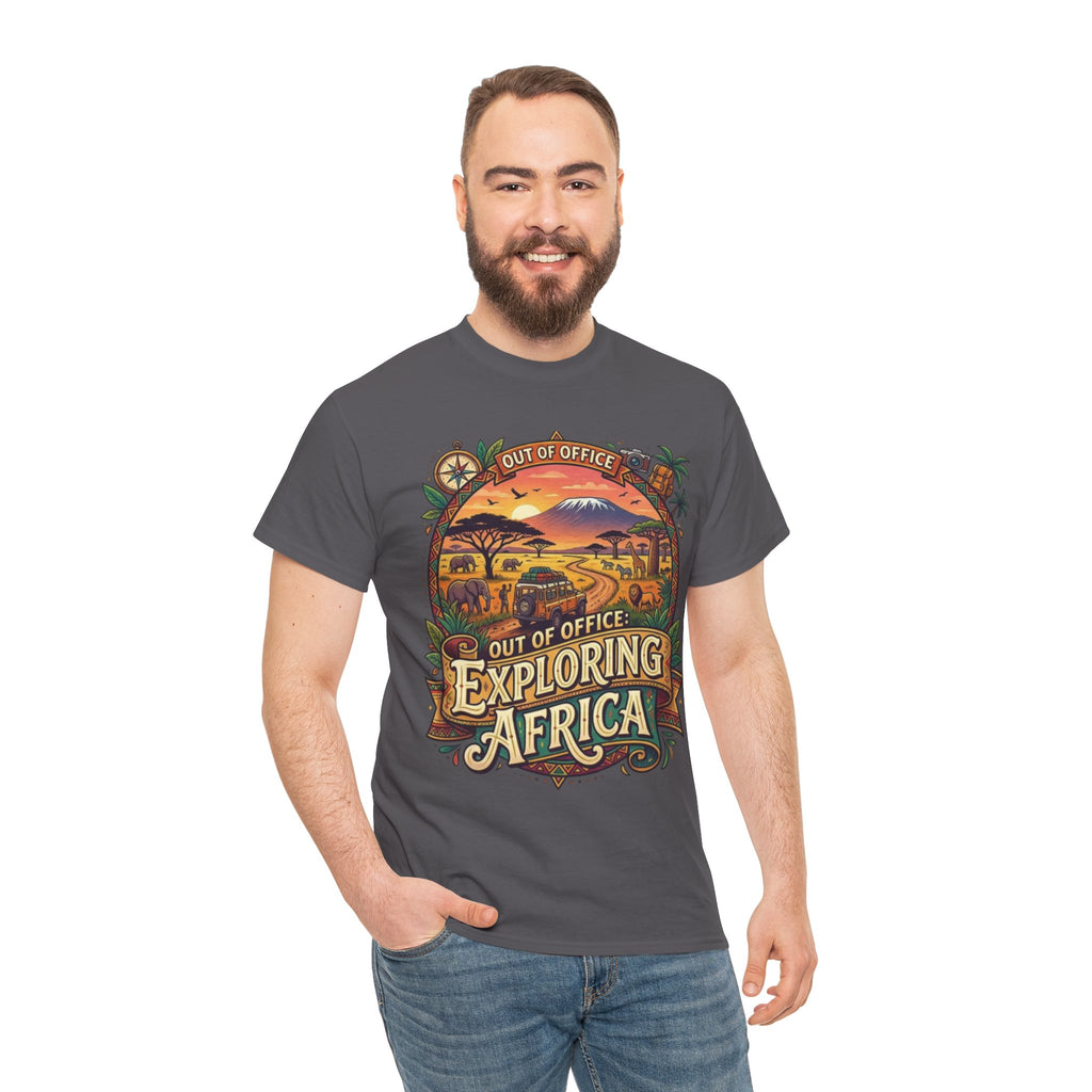 Exploring Africa T-Shirt — 'Out of Office' Safari Adventure Tee