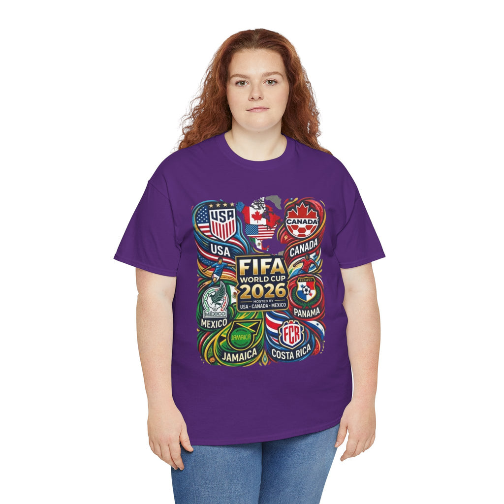 World Cup 2026 Teams T-Shirt – USA Canada Mexico & CONCACAF Badges Soccer Tee