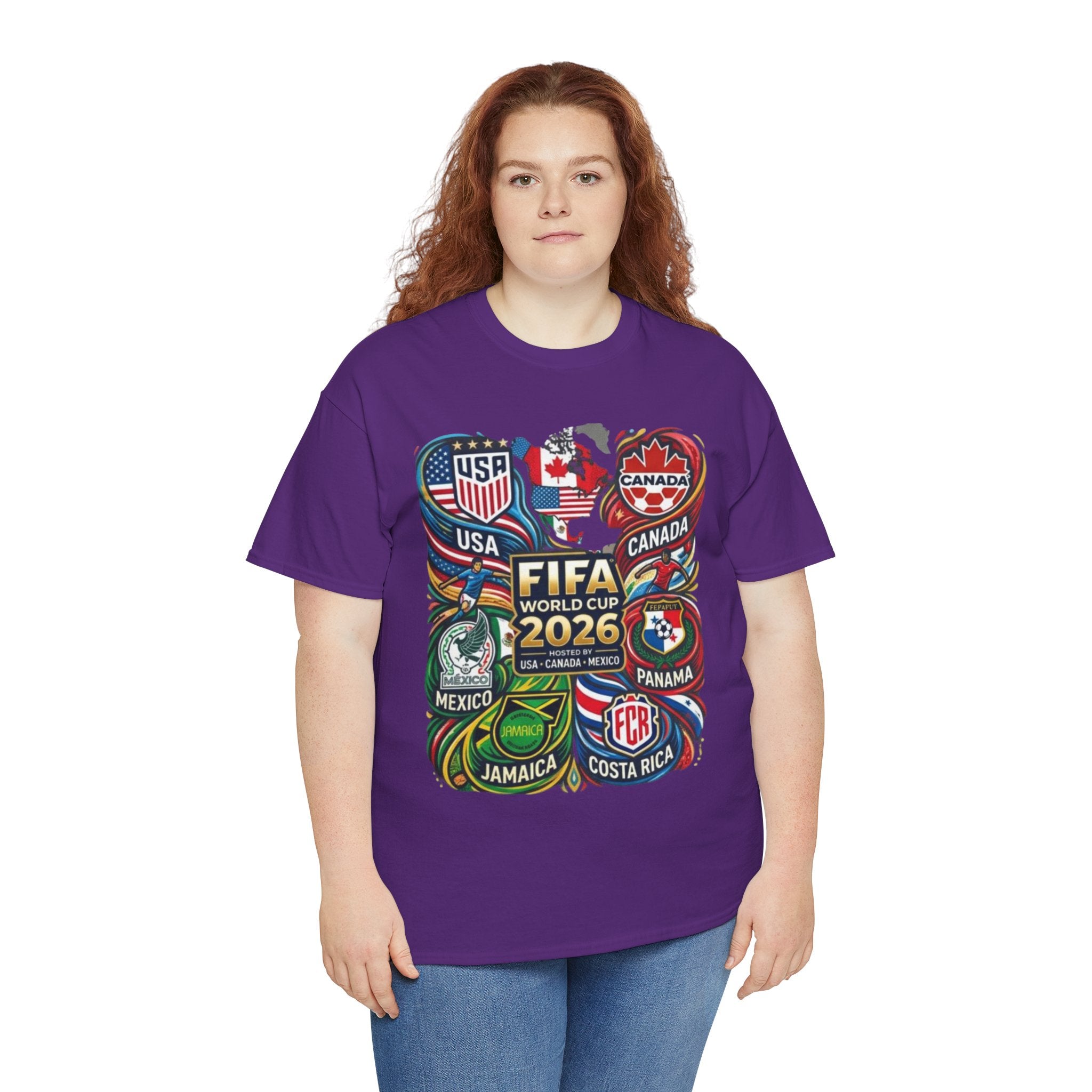 World Cup 2026 Teams T-Shirt – USA Canada Mexico & CONCACAF Badges Soccer Tee