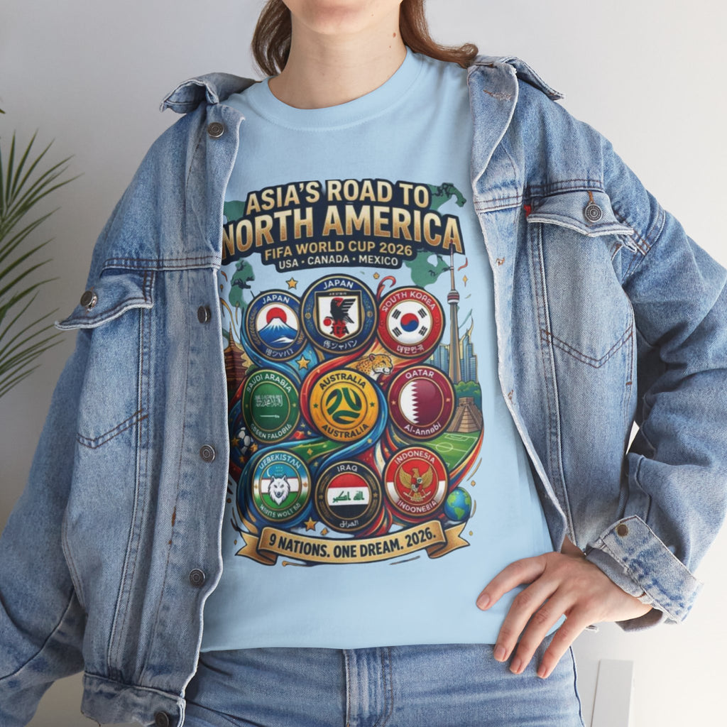 AFC Asian Qualifiers 2026 Tee — Asia’s Road to North America World Cup Soccer T‑Shirt