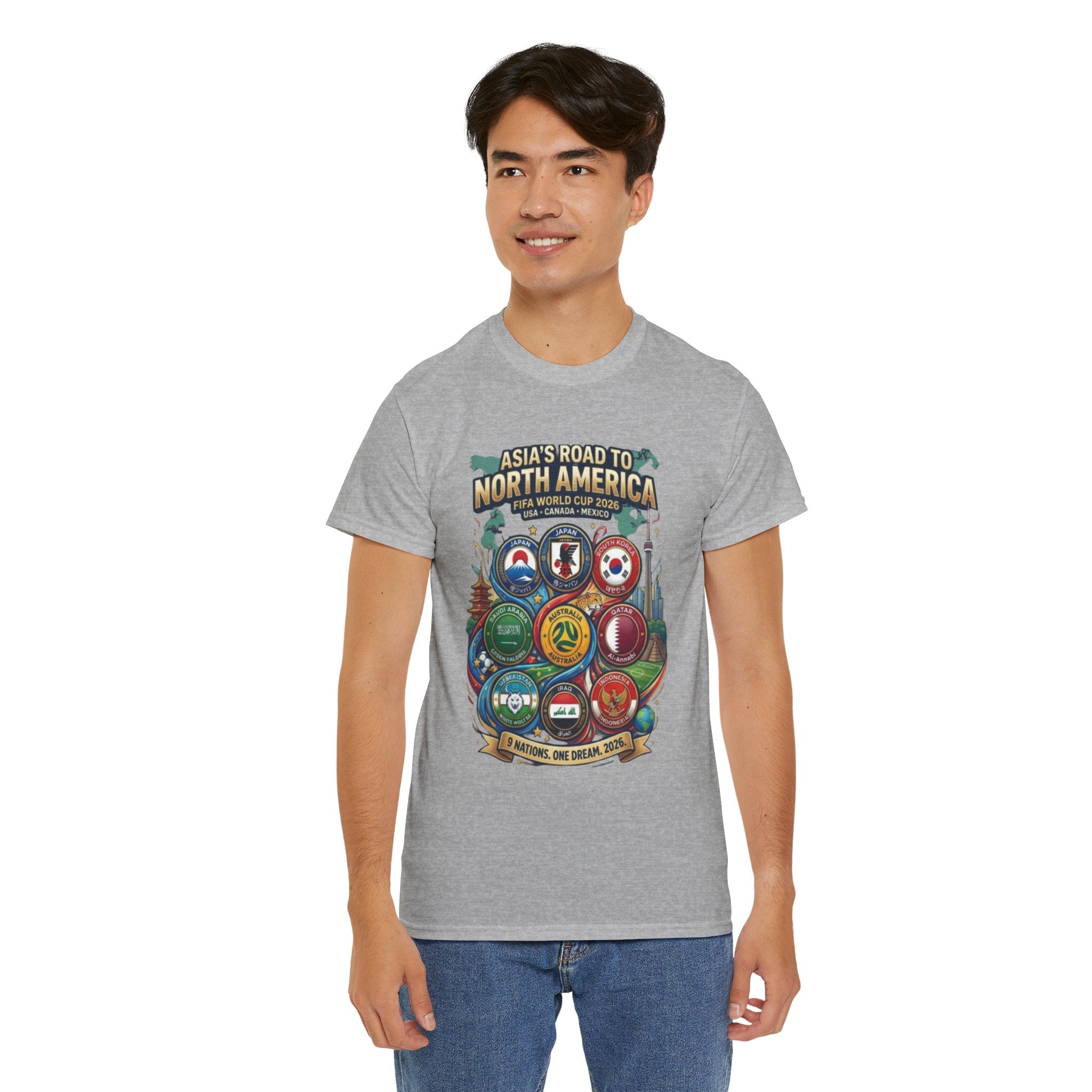 Asia's Road to North America Soccer Tee — World Cup 2026 Qualification Badge T‑Shirt