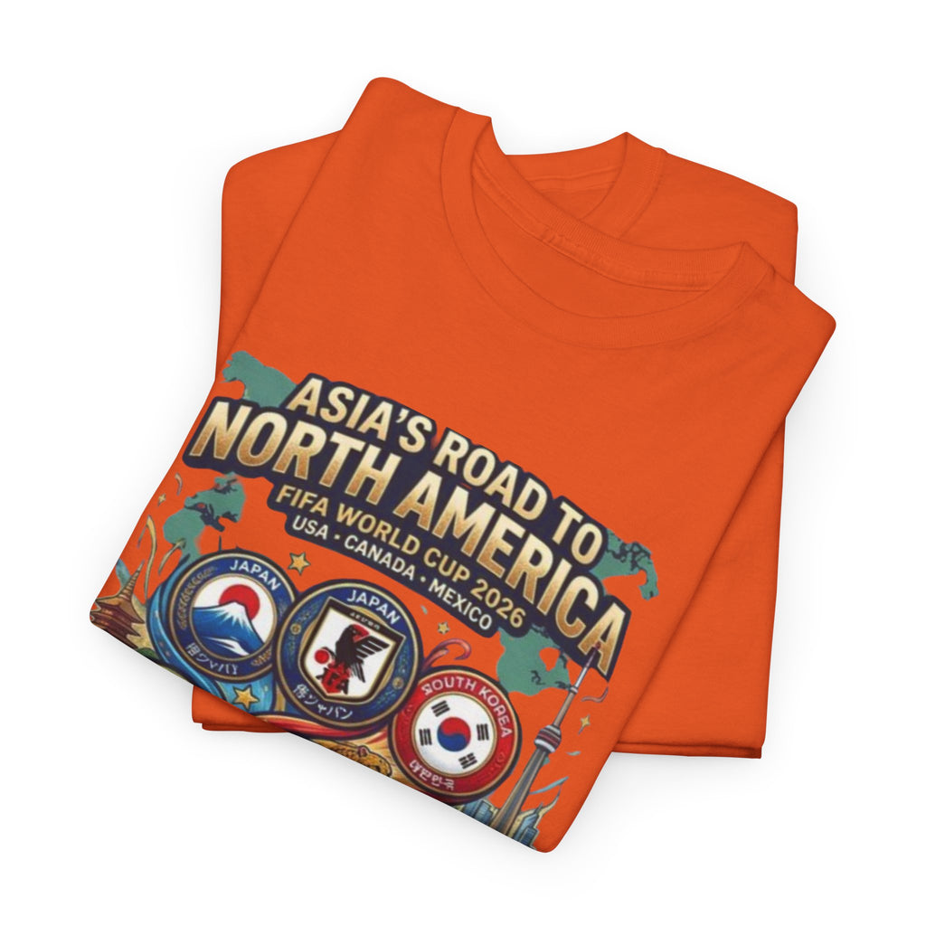Asia's Road to North America Soccer Tee — World Cup 2026 Qualification Badge T‑Shirt