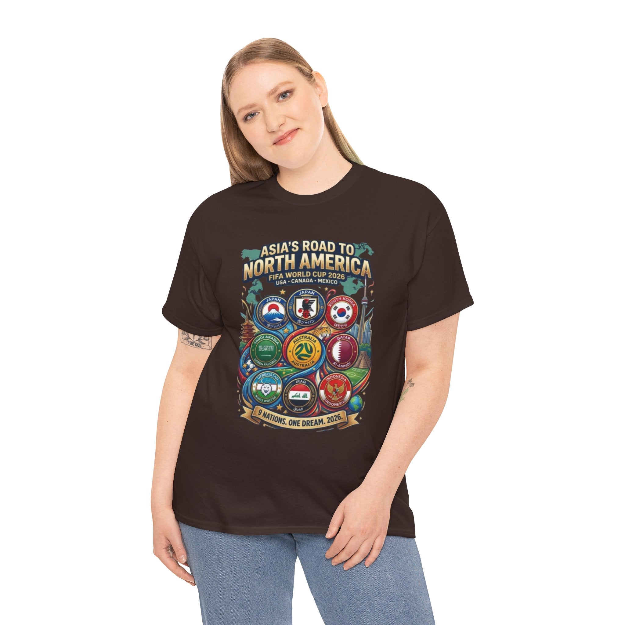 Asia's Road to North America Soccer Tee — World Cup 2026 Qualification Badge T‑Shirt