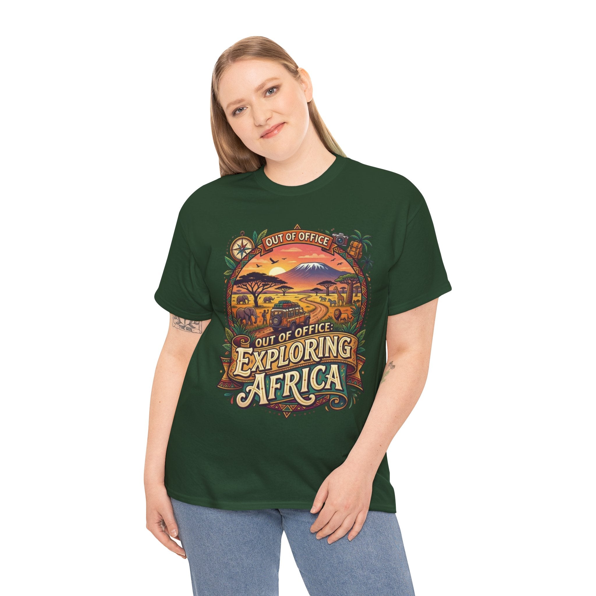 Exploring Africa T-Shirt — 'Out of Office' Safari Adventure Tee