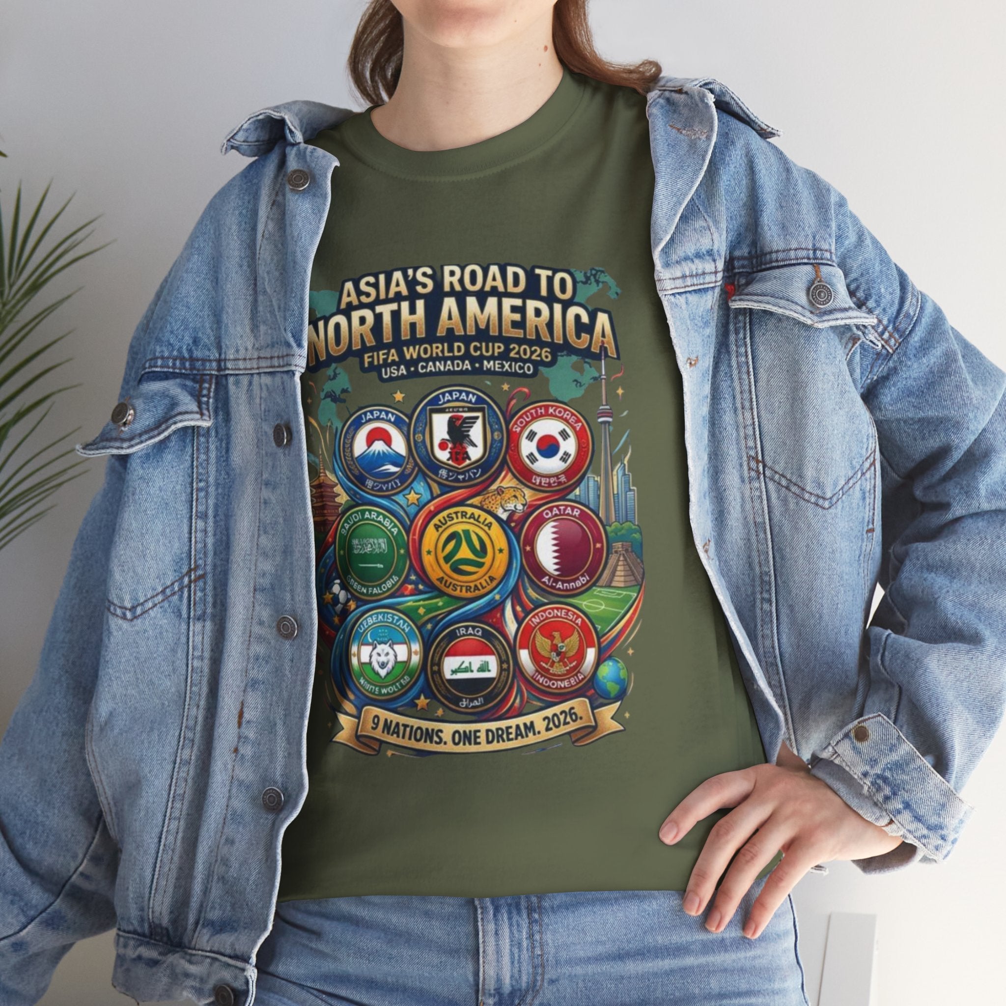 Asia's Road to North America Soccer Tee — World Cup 2026 Qualification Badge T‑Shirt