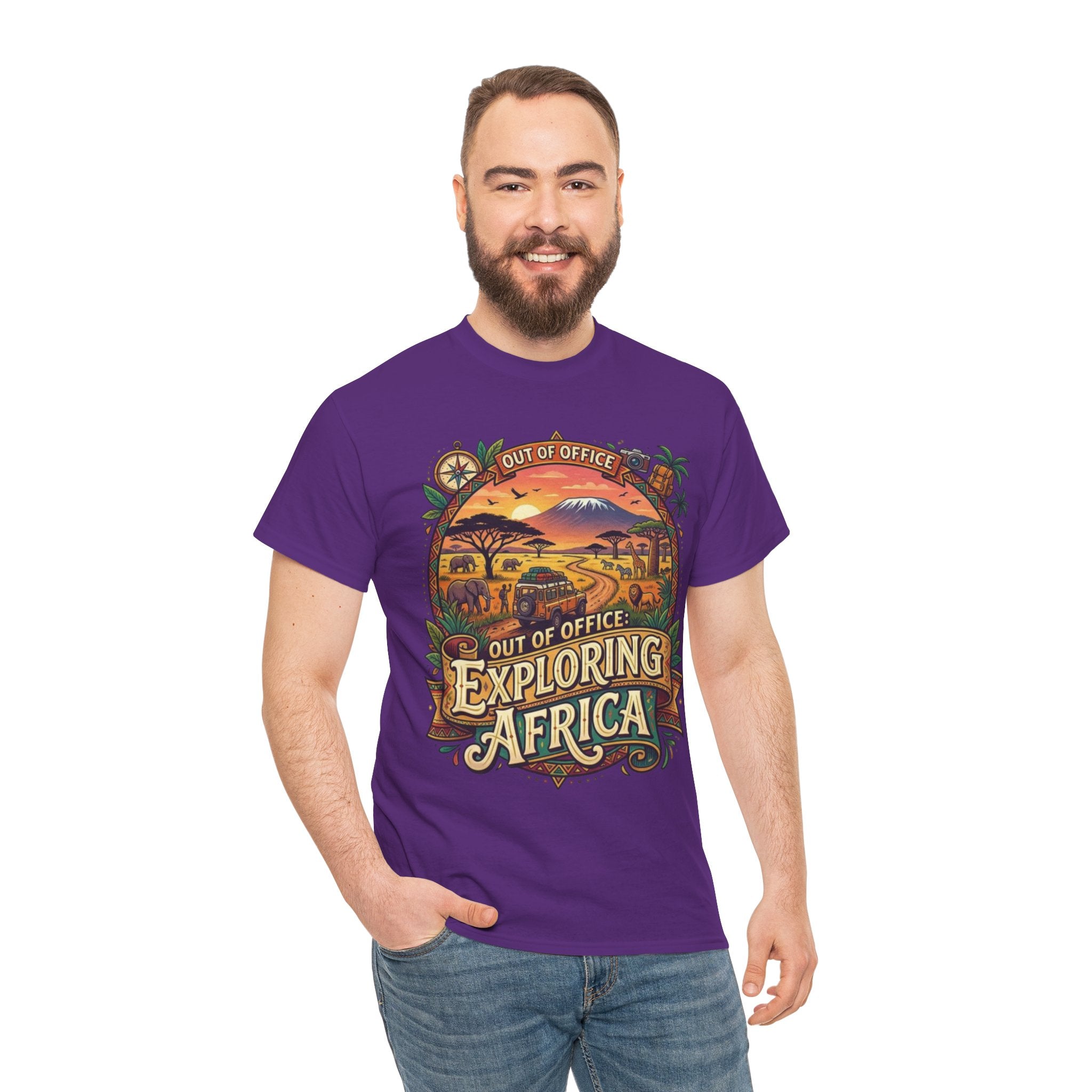Exploring Africa T-Shirt — 'Out of Office' Safari Adventure Tee