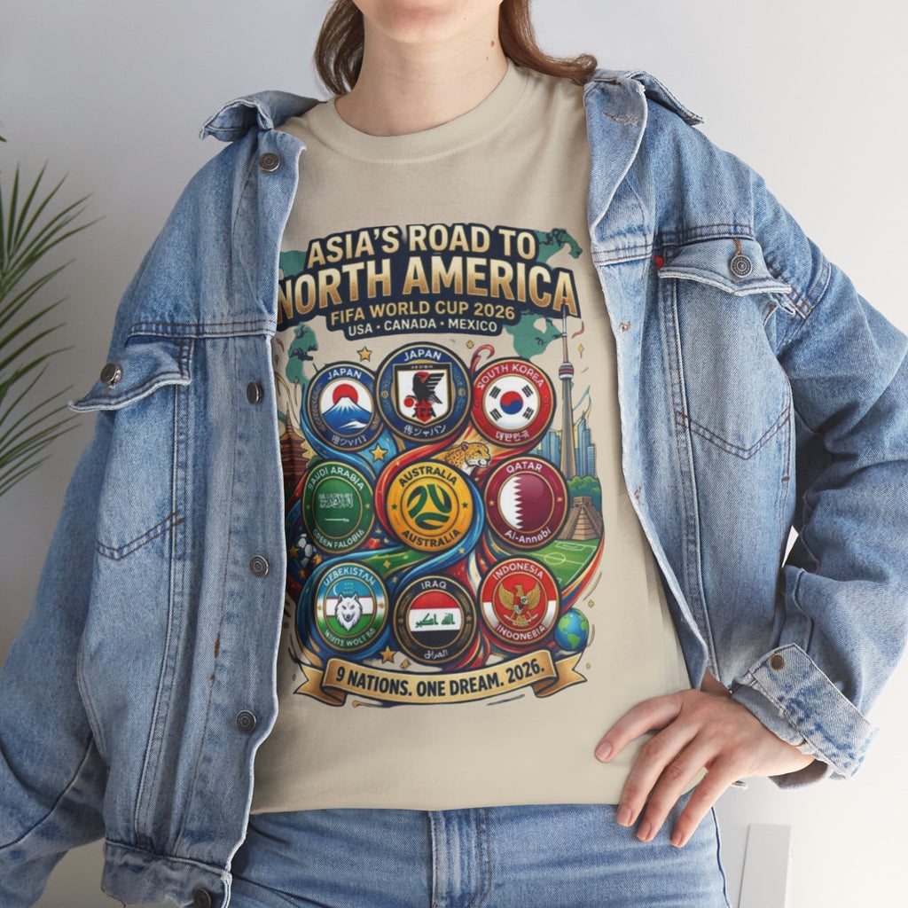 AFC Asian Qualifiers 2026 Tee — Asia’s Road to North America World Cup Soccer T‑Shirt