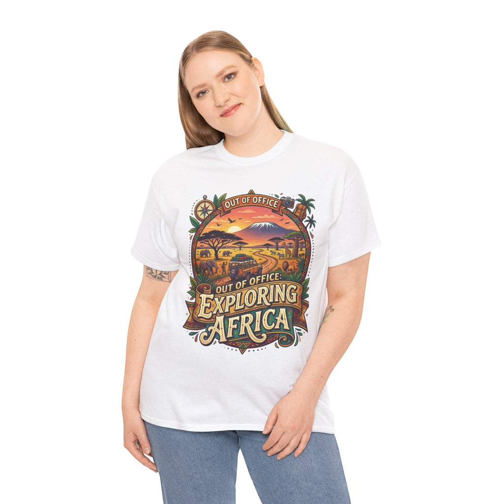 Exploring Africa T-Shirt — 'Out of Office' Safari Adventure Tee