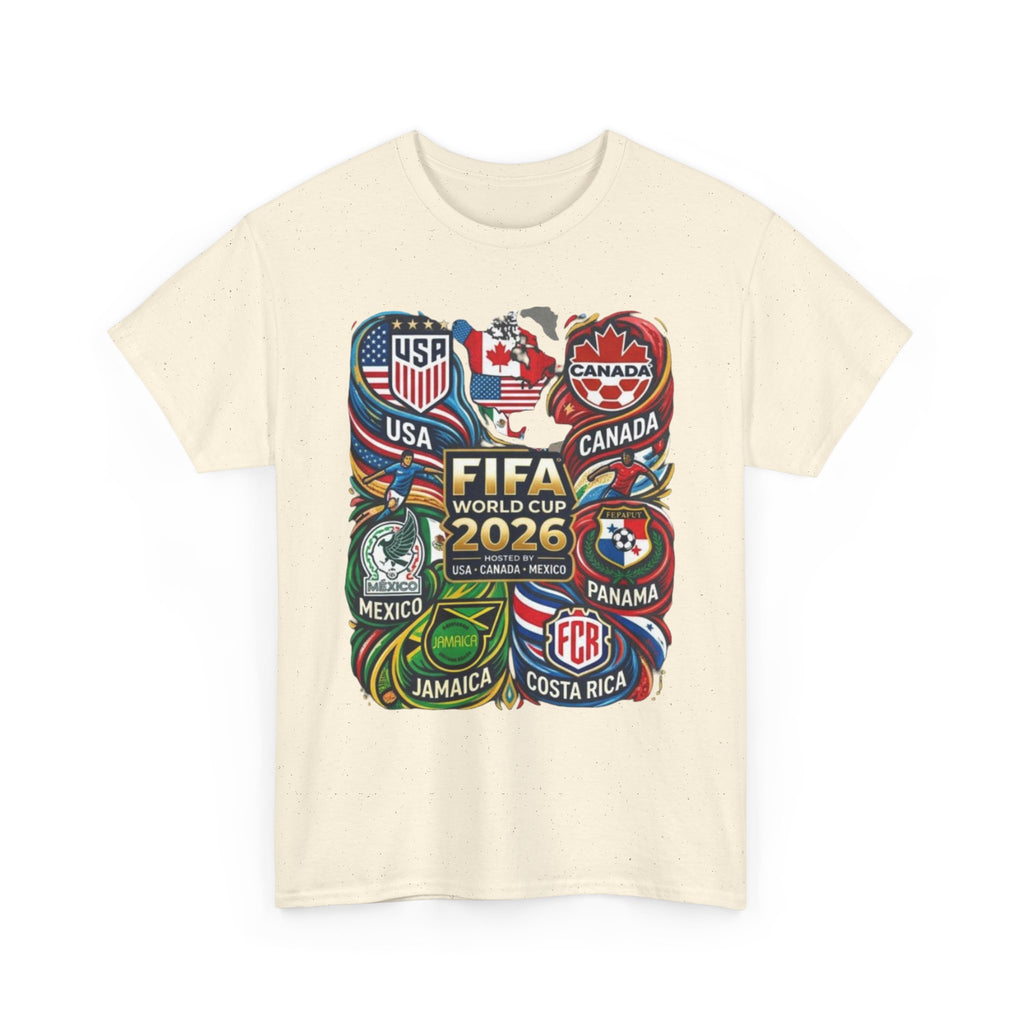 World Cup 2026 Teams T-Shirt – USA Canada Mexico & CONCACAF Badges Soccer Tee