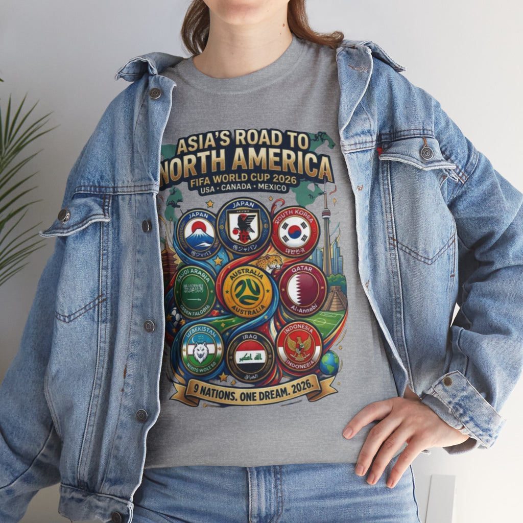 AFC Asian Qualifiers 2026 Tee — Asia’s Road to North America World Cup Soccer T‑Shirt