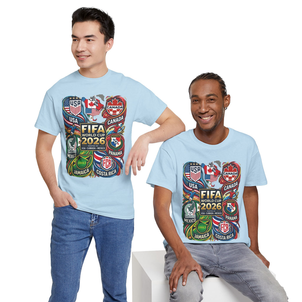 World Cup 2026 Teams T-Shirt – USA Canada Mexico & CONCACAF Badges Soccer Tee