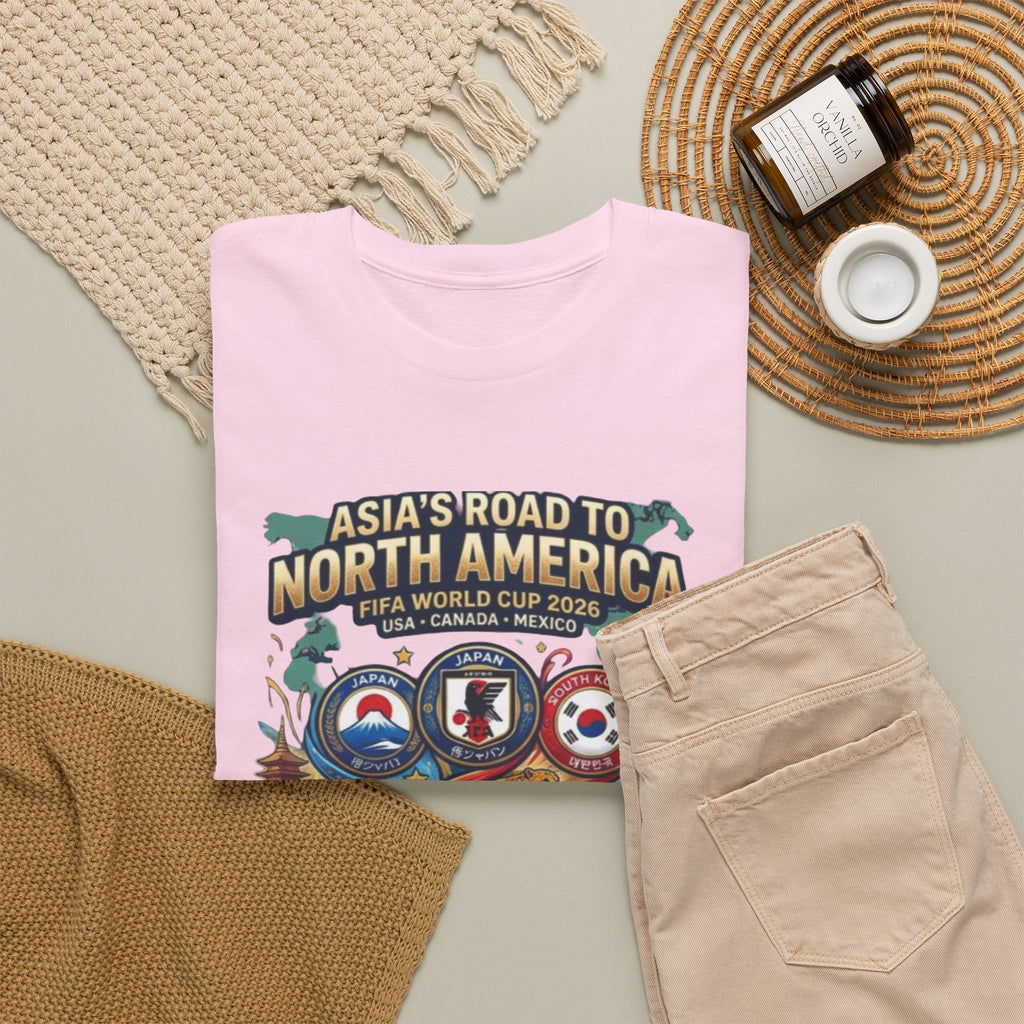 Asia's Road to North America Soccer Tee — World Cup 2026 Qualification Badge T‑Shirt