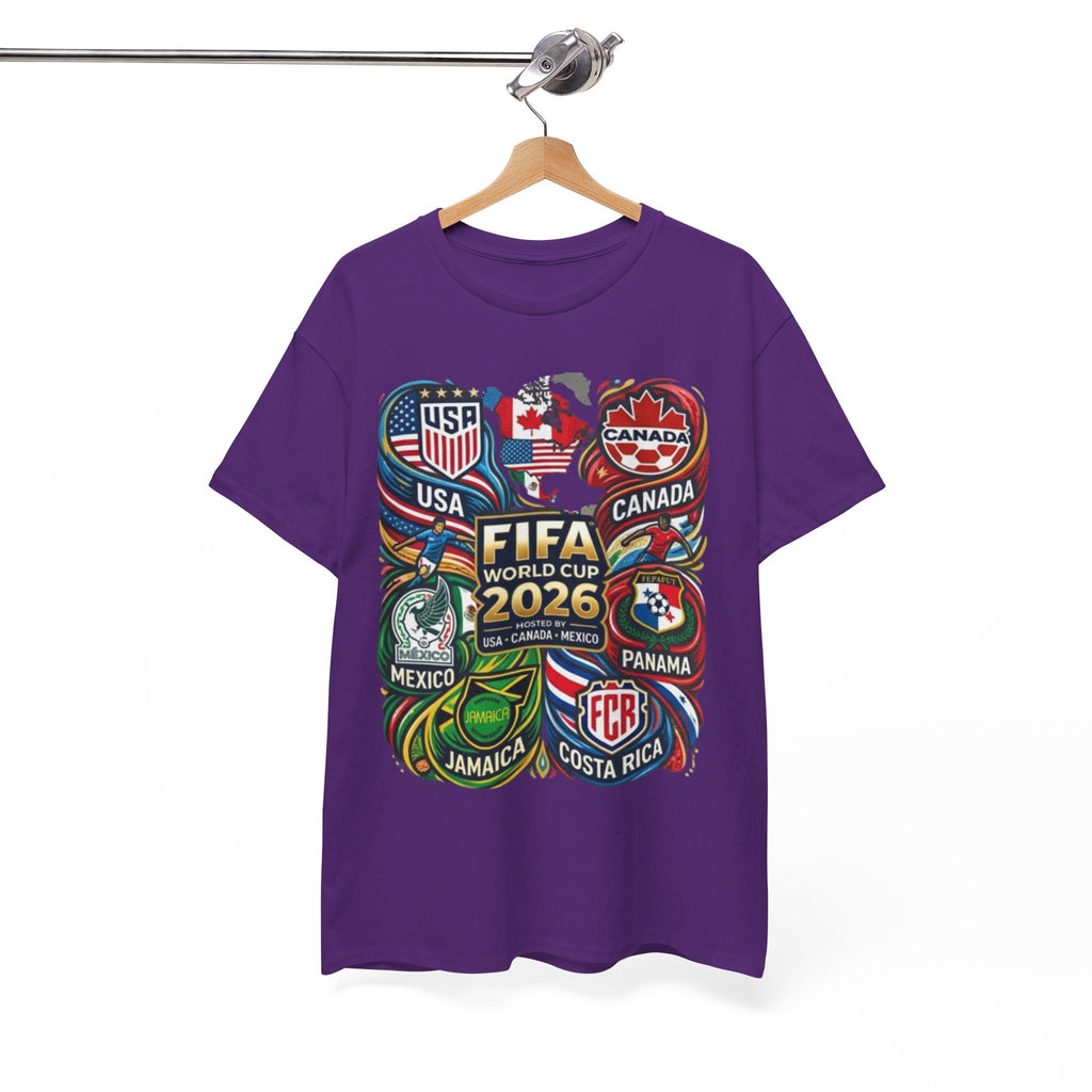 World Cup 2026 Teams T-Shirt – USA Canada Mexico & CONCACAF Badges Soccer Tee