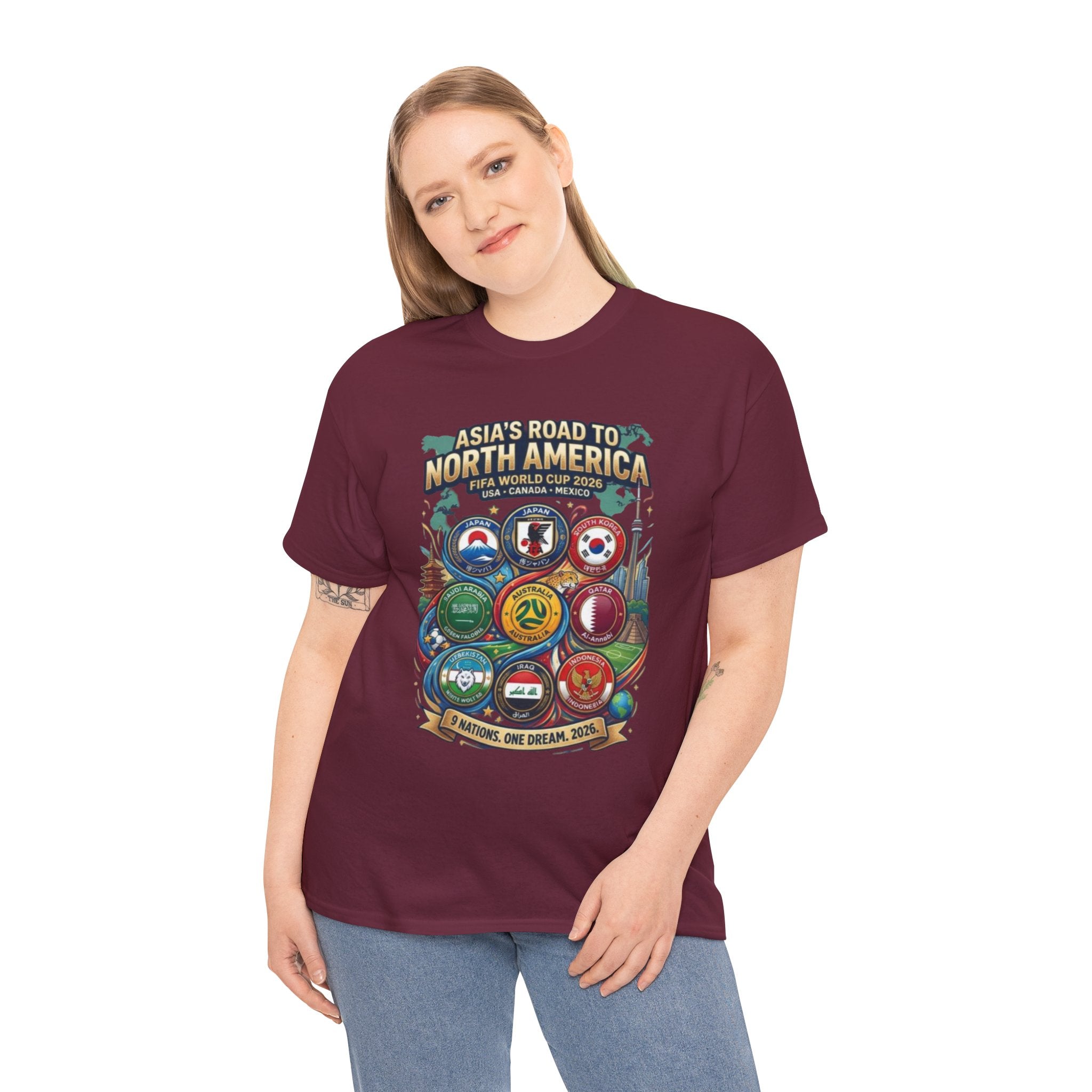 Asia's Road to North America Soccer Tee — World Cup 2026 Qualification Badge T‑Shirt