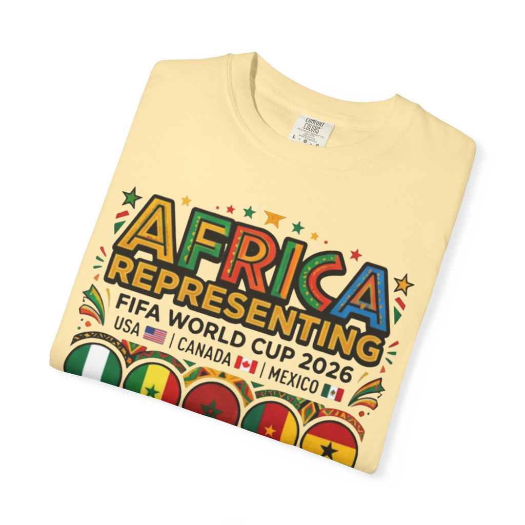 Africa Representing FIFA World Cup 2026 T-Shirt | African Flags Soccer Design