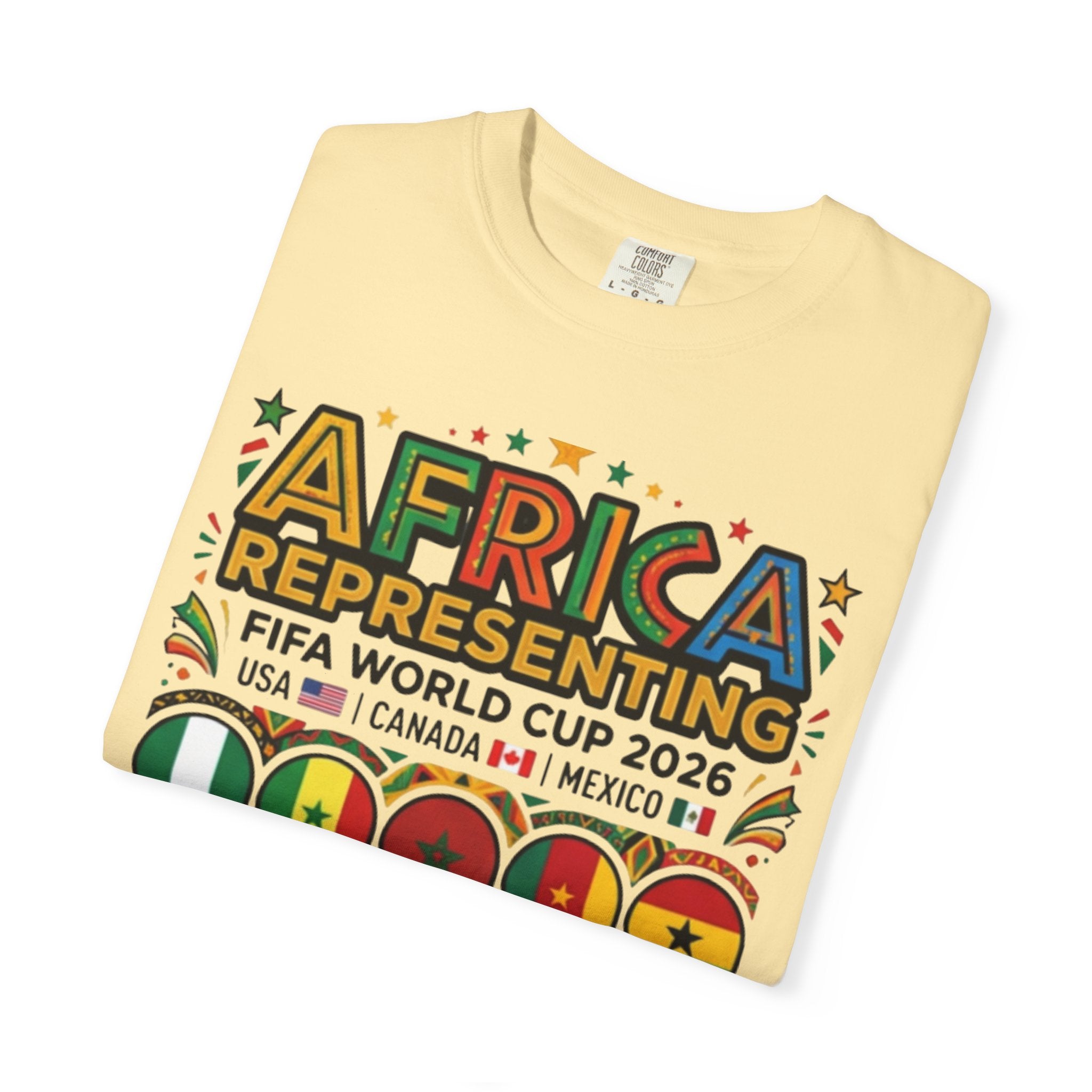 Africa Representing FIFA World Cup 2026 T-Shirt | African Flags Soccer Design