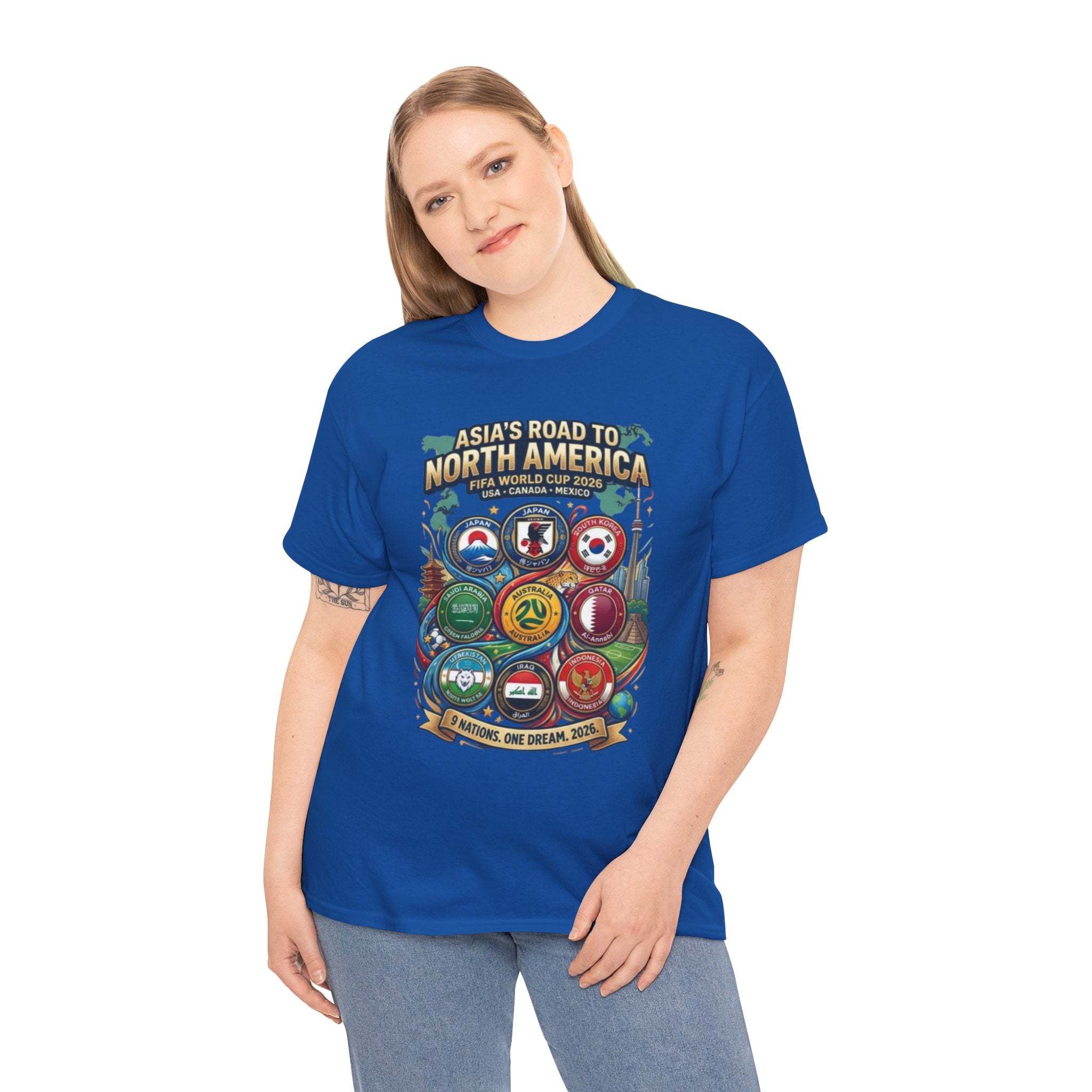 Asia's Road to North America Soccer Tee — World Cup 2026 Qualification Badge T‑Shirt