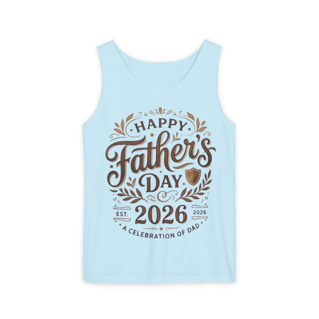 Father's Day Tank Top 2026 – "Happy Father's Day" Vintage Script Design