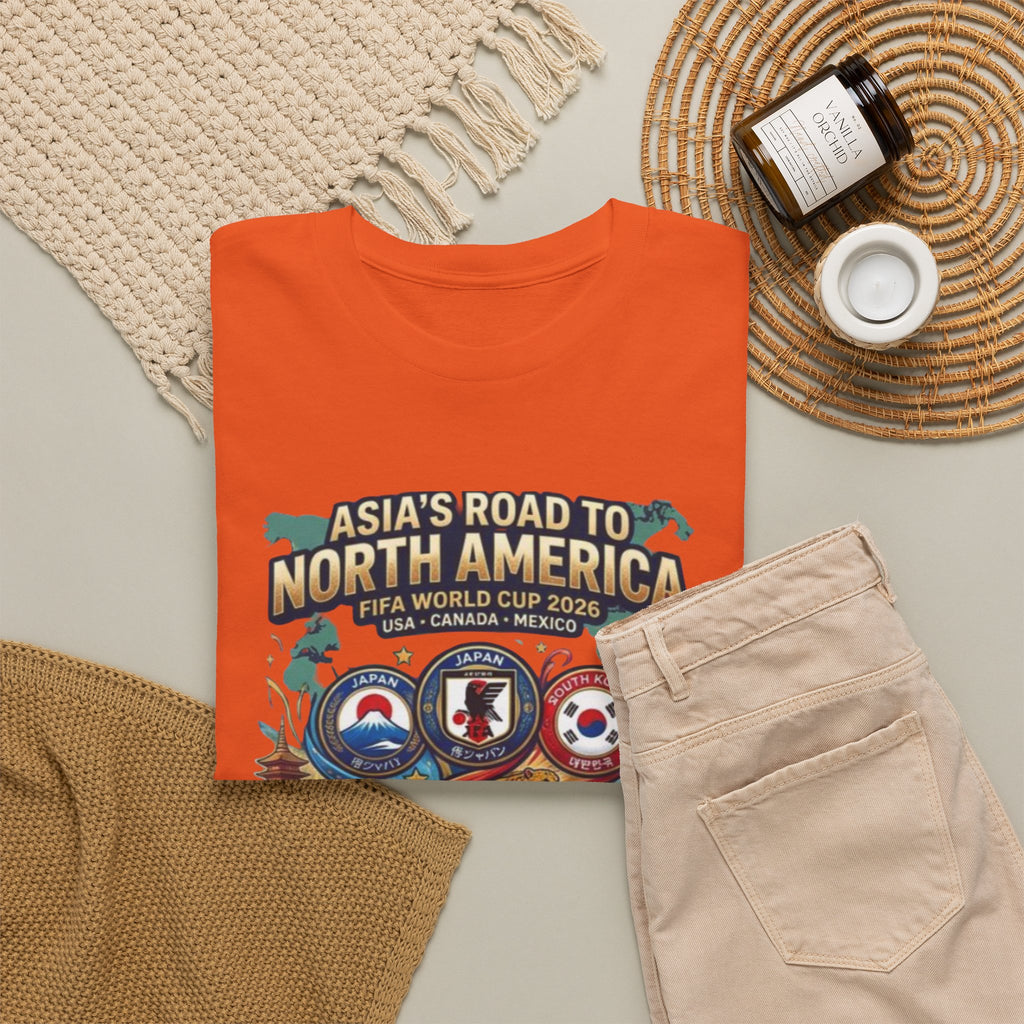 Asia's Road to North America Soccer Tee — World Cup 2026 Qualification Badge T‑Shirt