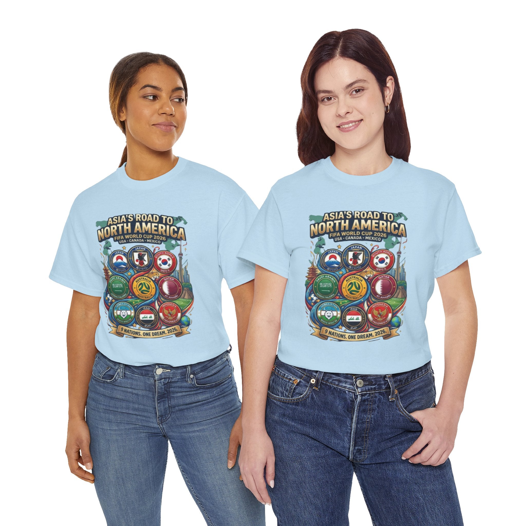 Asia's Road to North America Soccer Tee — World Cup 2026 Qualification Badge T‑Shirt