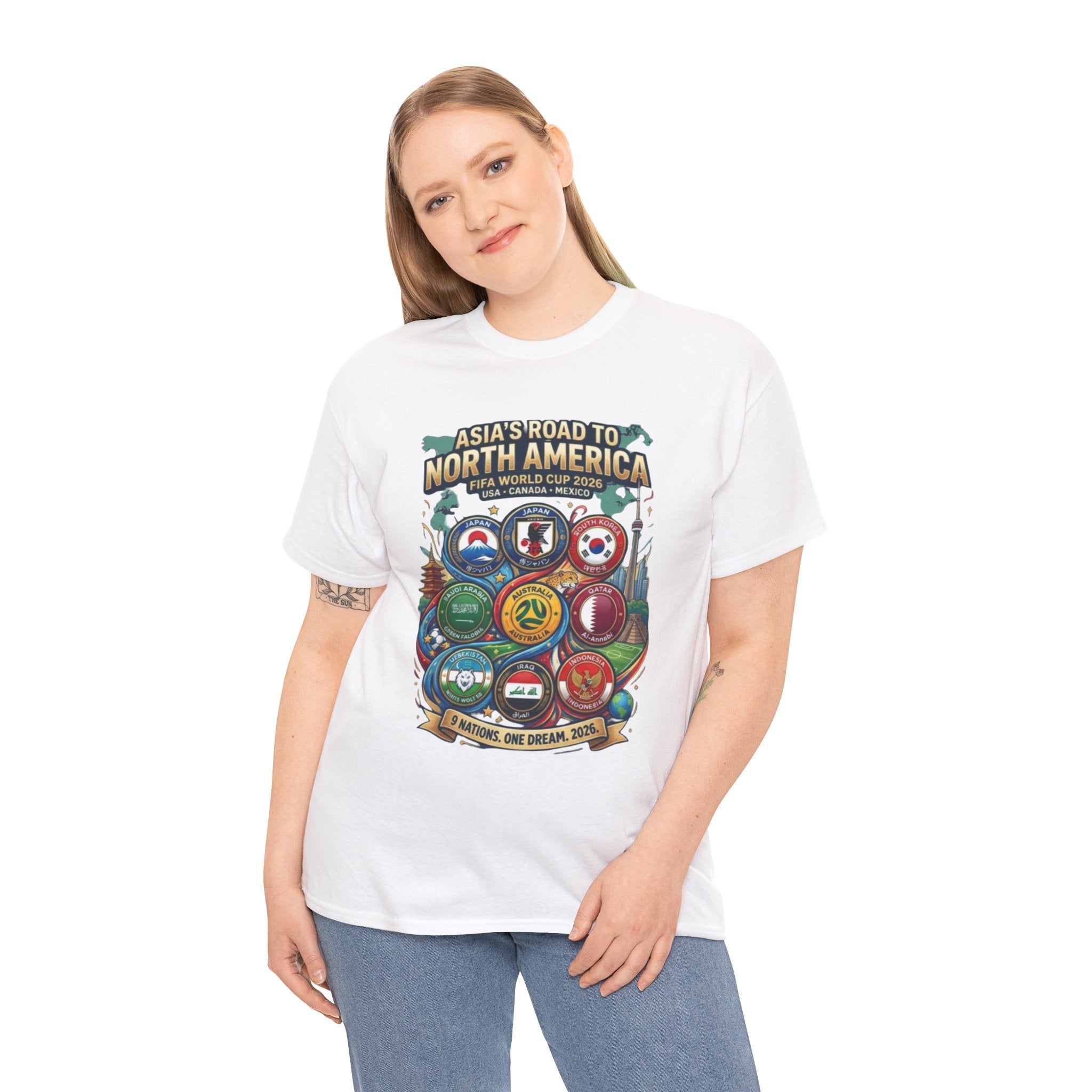 Asia's Road to North America Soccer Tee — World Cup 2026 Qualification Badge T‑Shirt