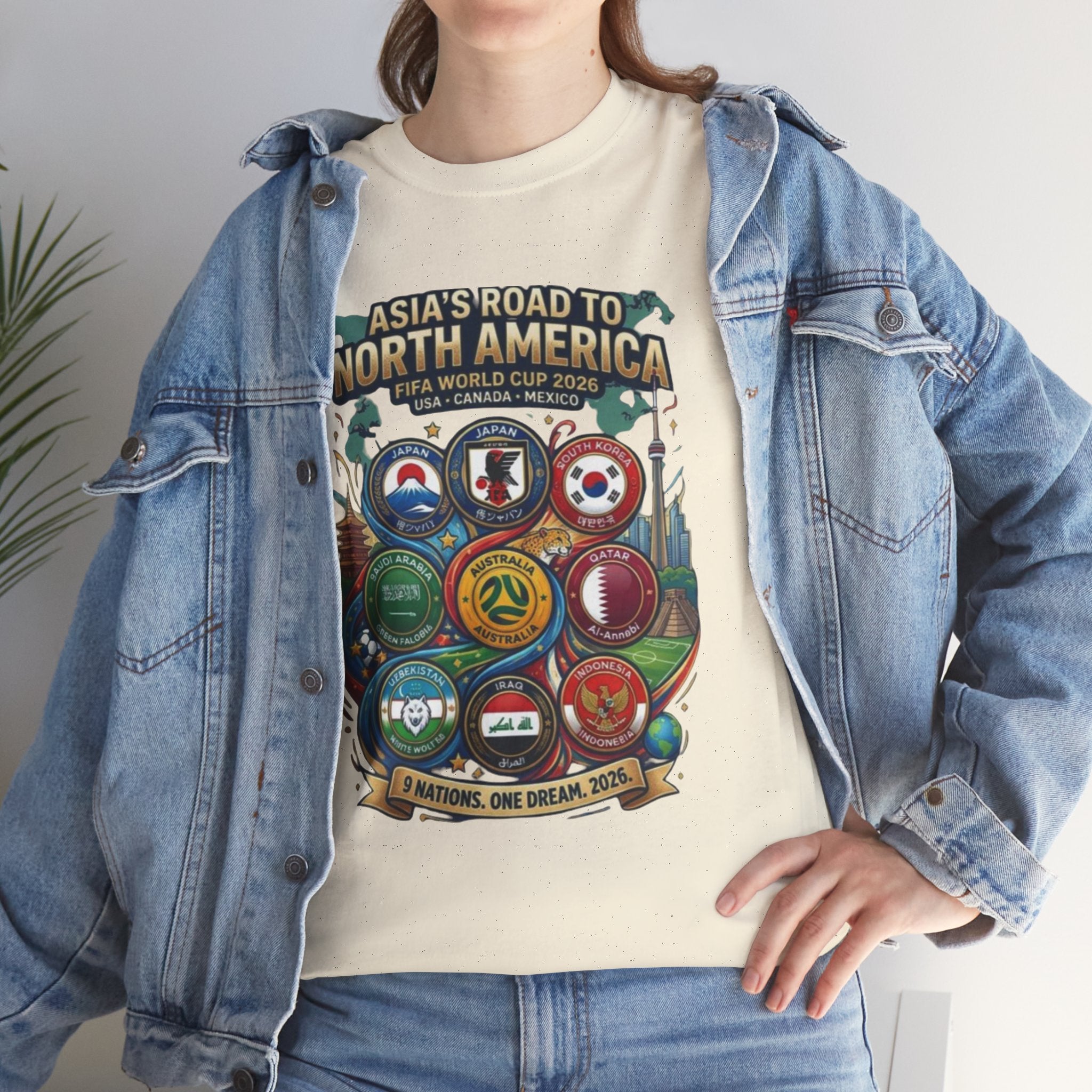 Asia's Road to North America Soccer Tee — World Cup 2026 Qualification Badge T‑Shirt