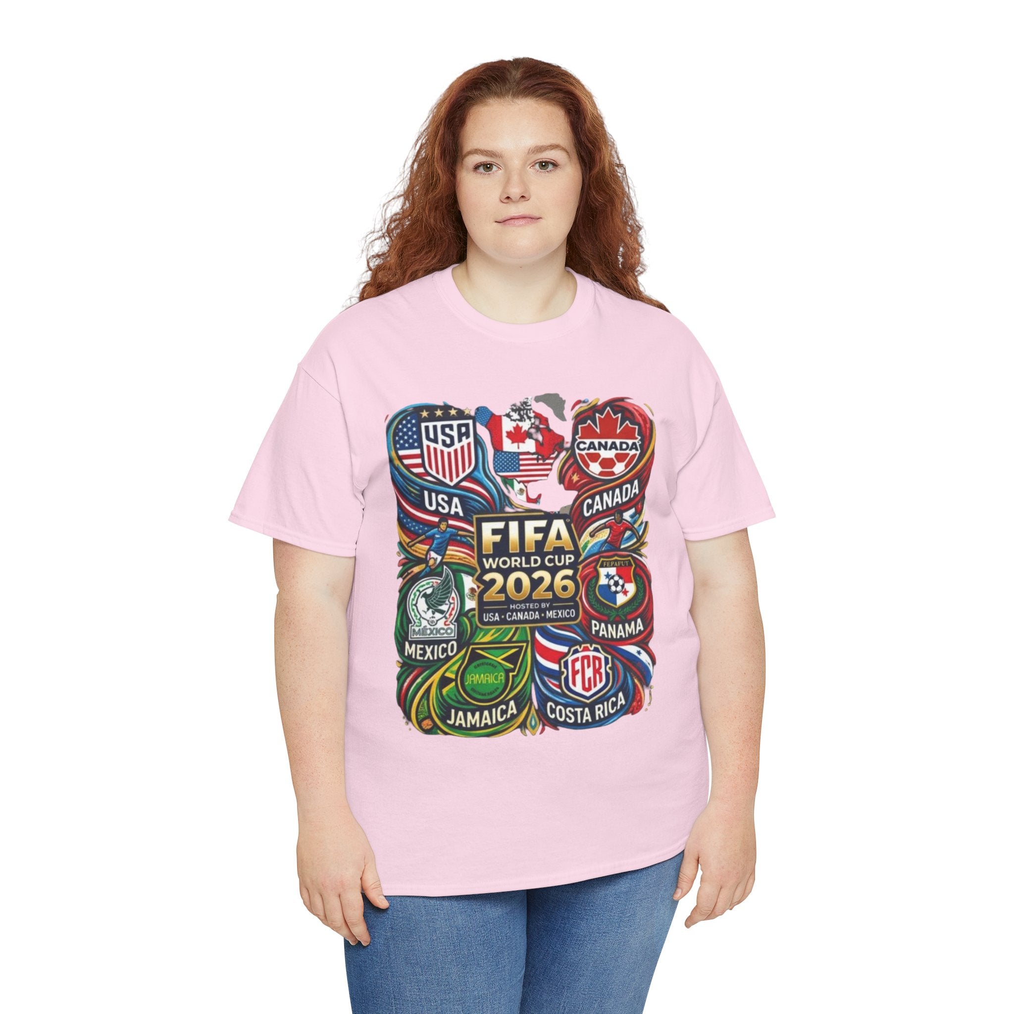 World Cup 2026 Teams T-Shirt – USA Canada Mexico & CONCACAF Badges Soccer Tee