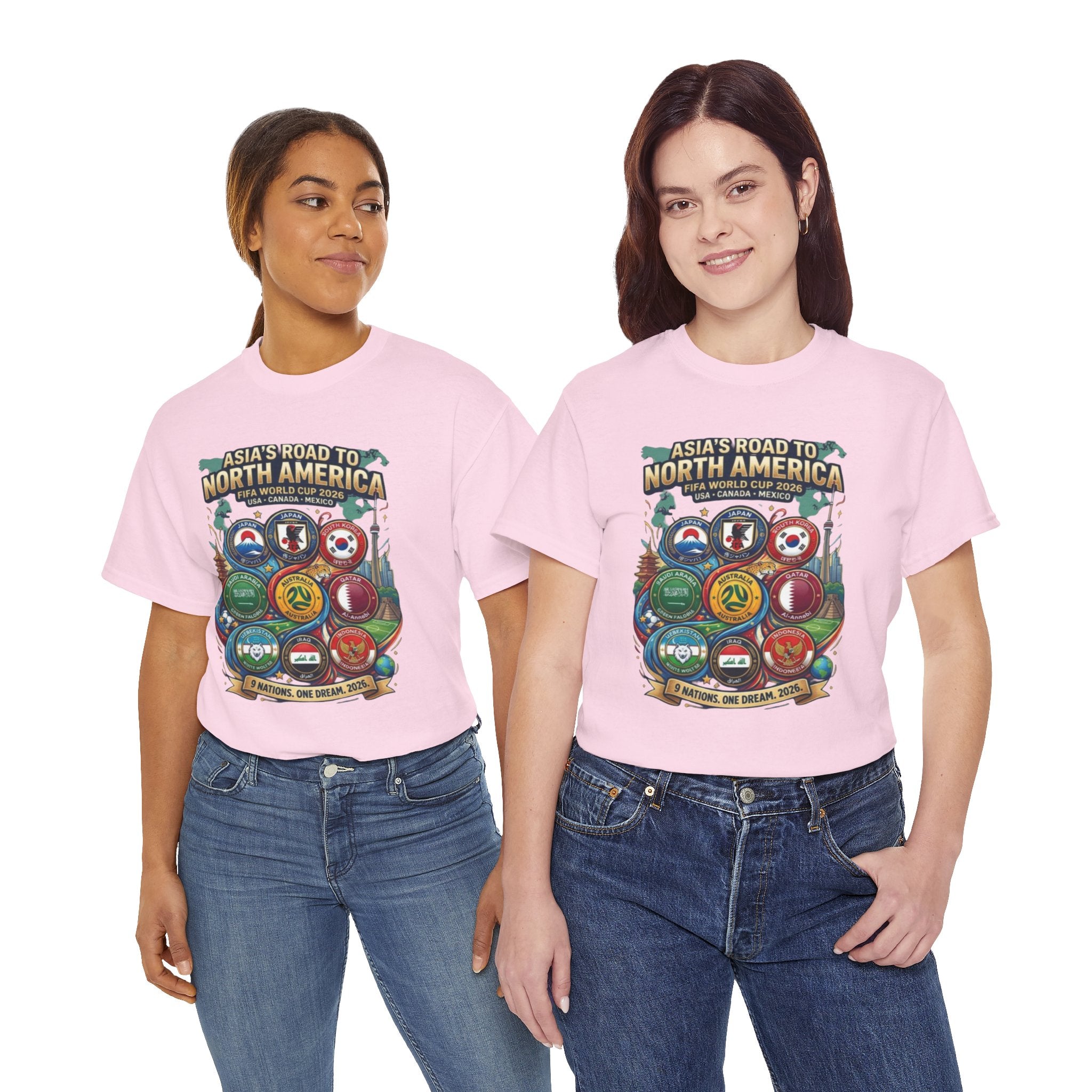 Asia's Road to North America Soccer Tee — World Cup 2026 Qualification Badge T‑Shirt