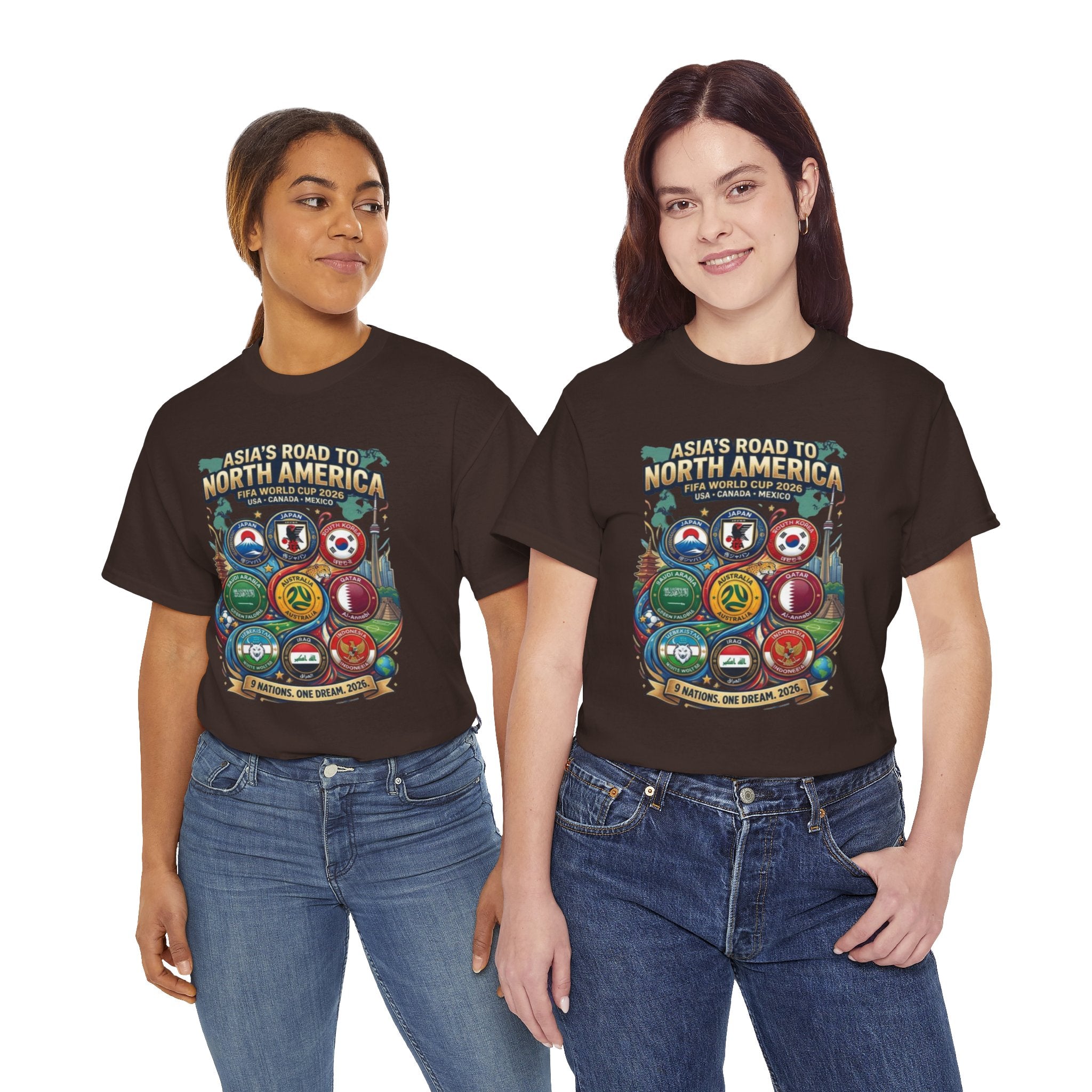 Asia's Road to North America Soccer Tee — World Cup 2026 Qualification Badge T‑Shirt