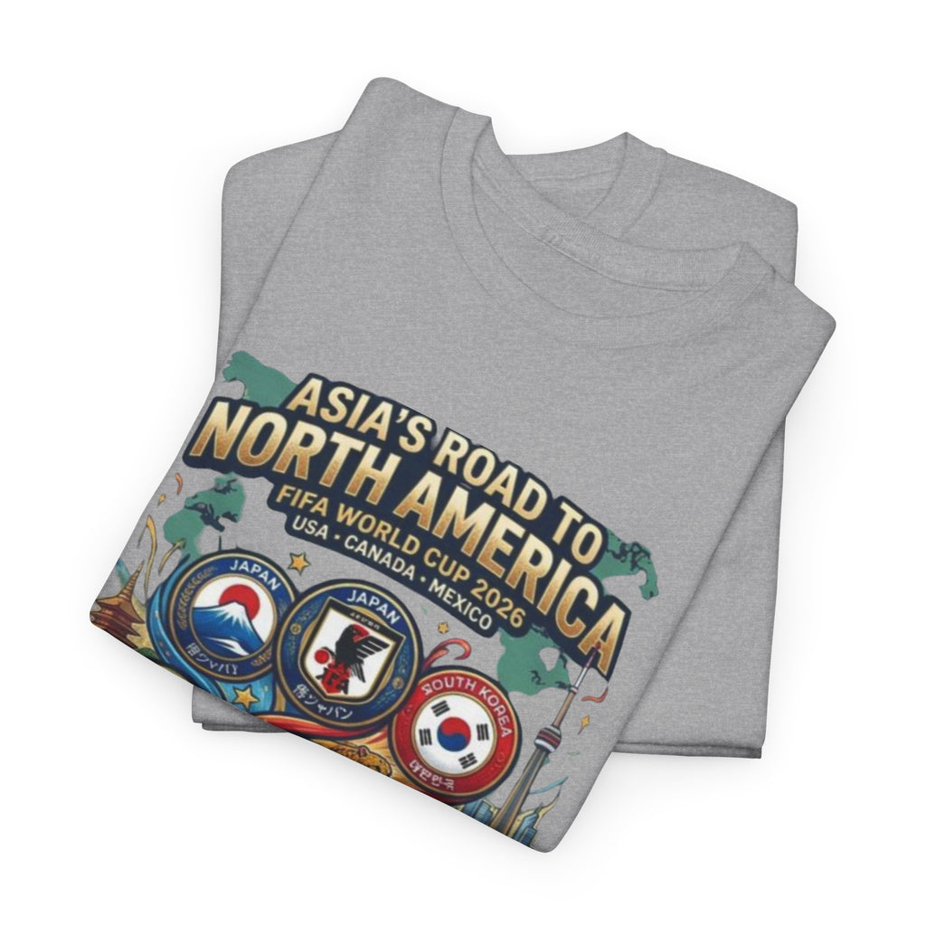 Asia's Road to North America Soccer Tee — World Cup 2026 Qualification Badge T‑Shirt