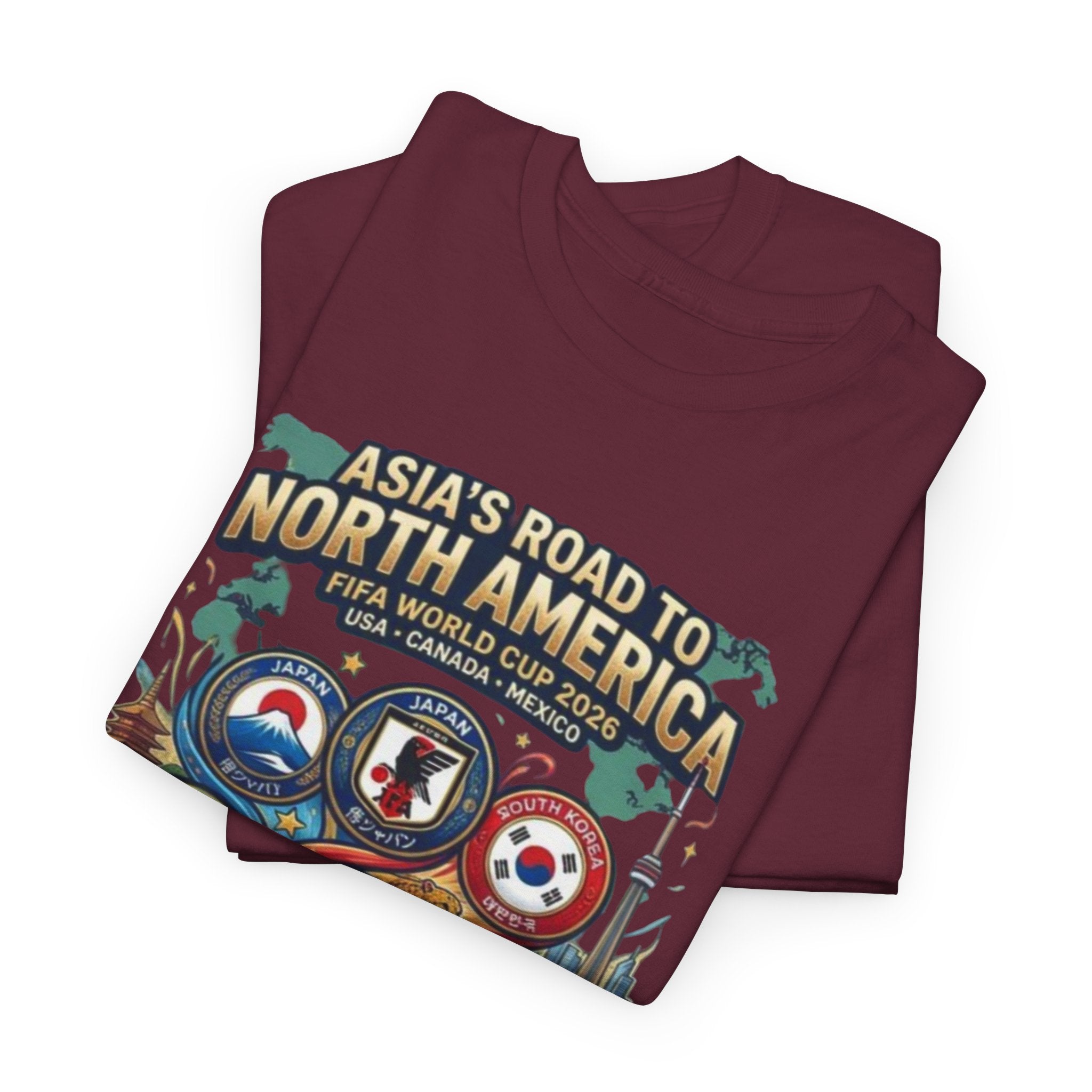 Asia's Road to North America Soccer Tee — World Cup 2026 Qualification Badge T‑Shirt