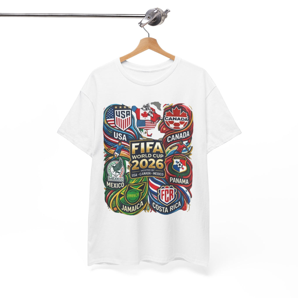 World Cup 2026 Teams T-Shirt – USA Canada Mexico & CONCACAF Badges Soccer Tee