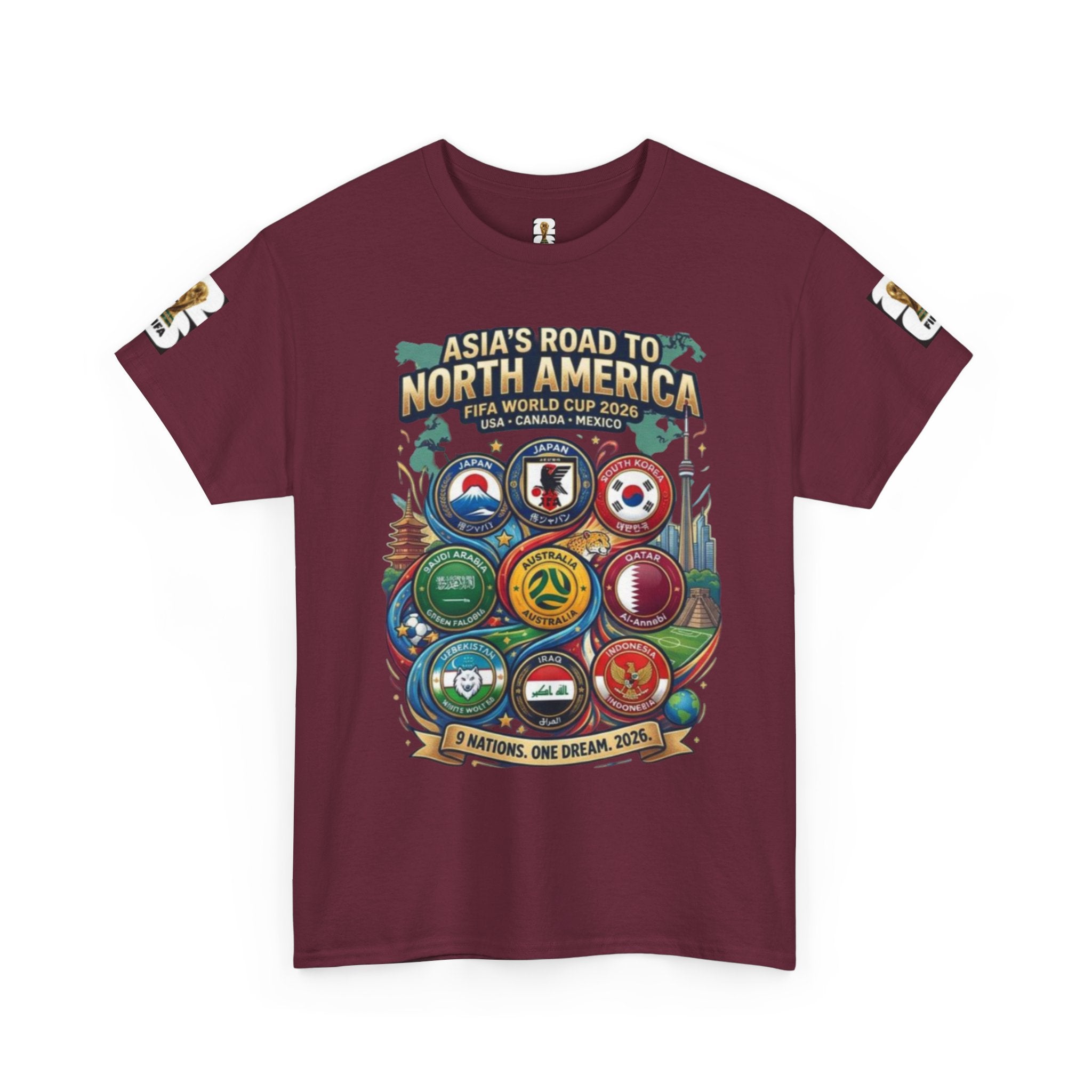 AFC Asian Qualifiers 2026 Tee — Asia’s Road to North America World Cup Soccer T‑Shirt