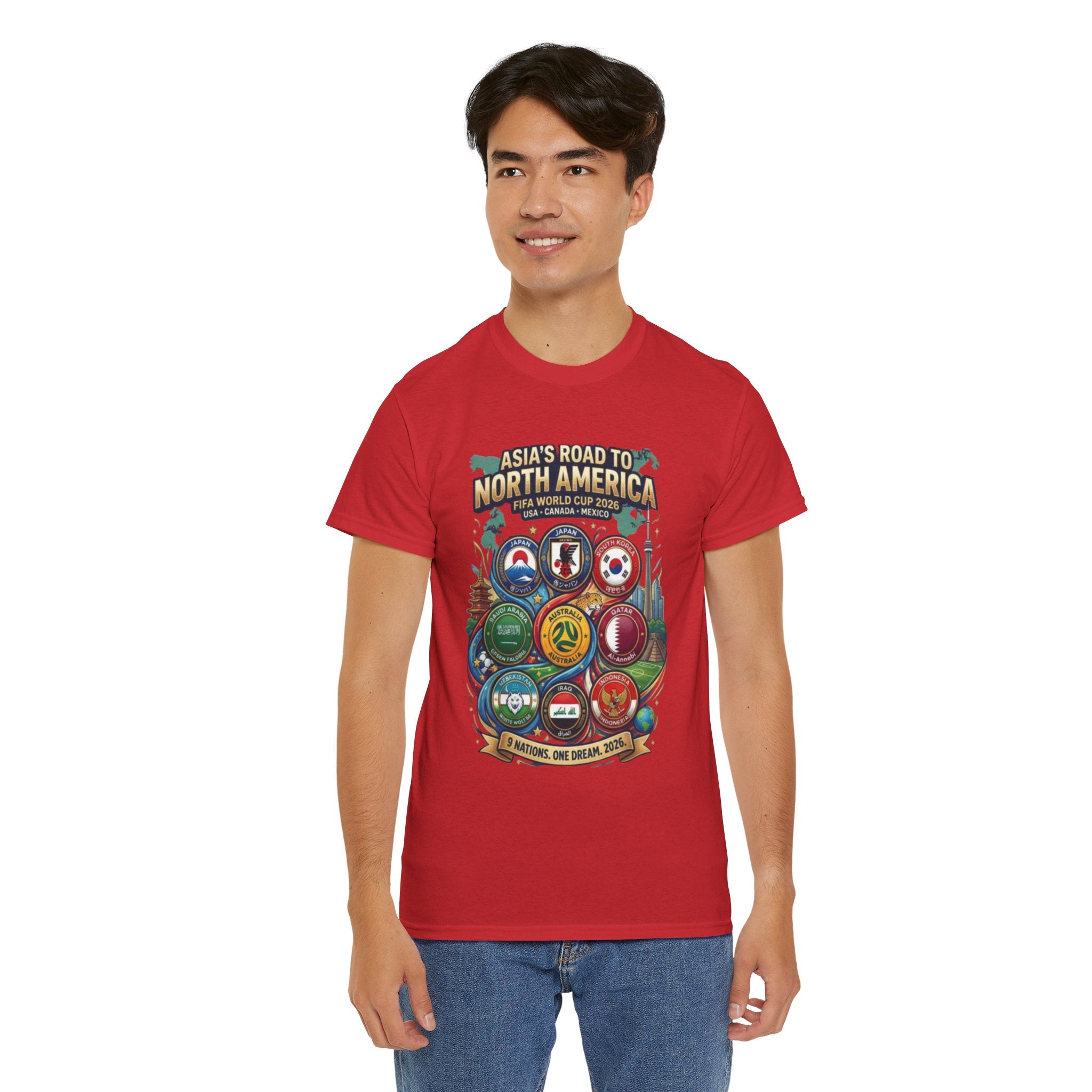 Asia's Road to North America Soccer Tee — World Cup 2026 Qualification Badge T‑Shirt