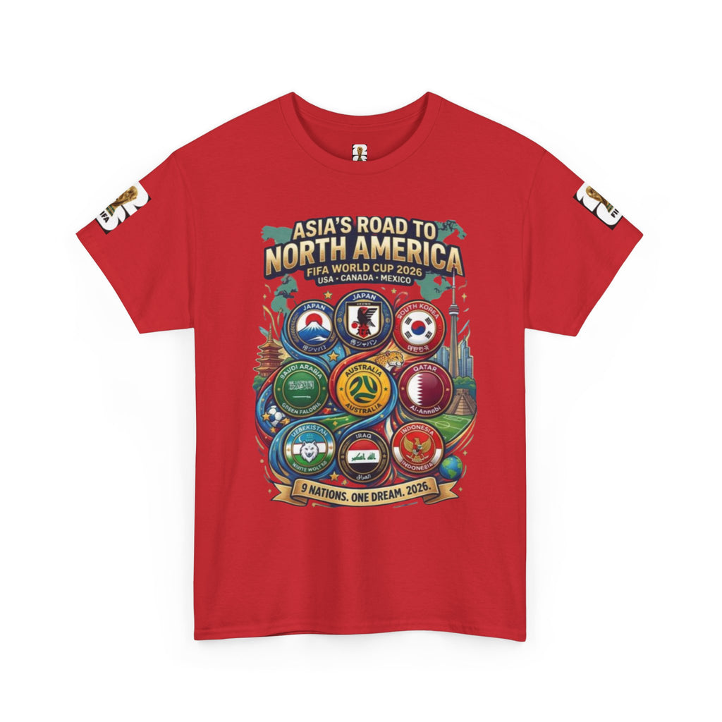 AFC Asian Qualifiers 2026 Tee — Asia’s Road to North America World Cup Soccer T‑Shirt