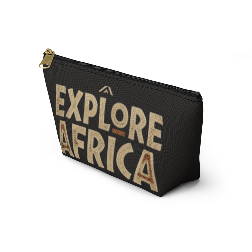 Explore Africa Accessory Pouch — Travel Makeup & Gear Organizer