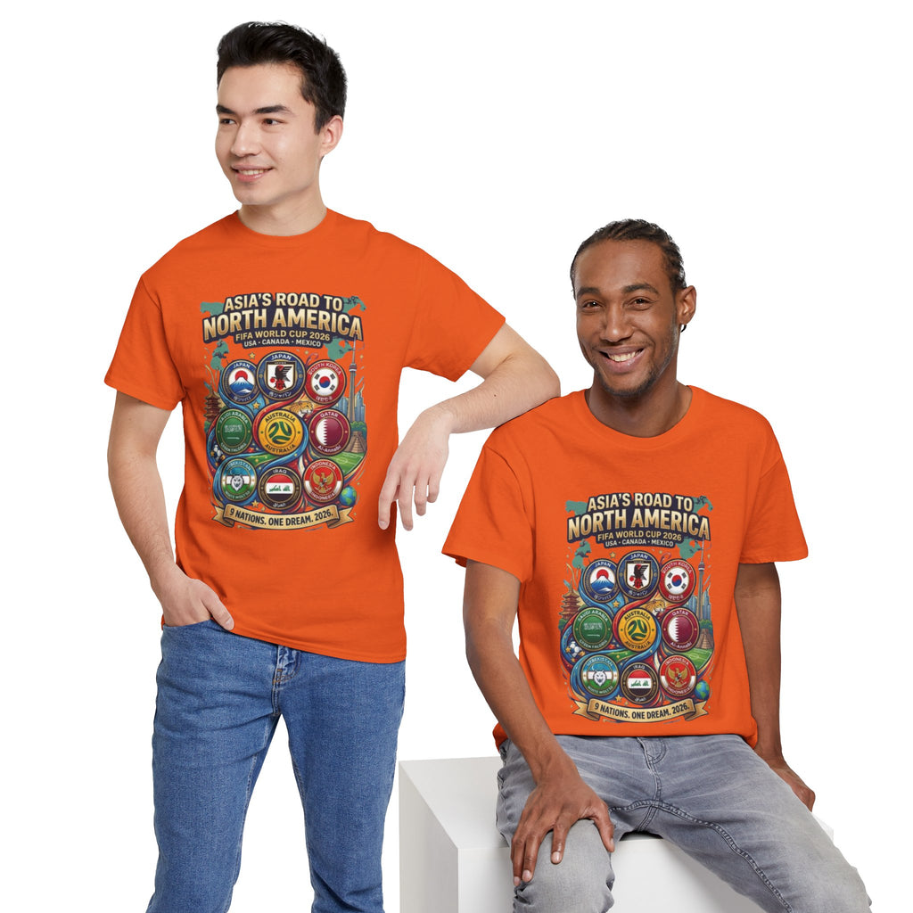 Asia's Road to North America Soccer Tee — World Cup 2026 Qualification Badge T‑Shirt