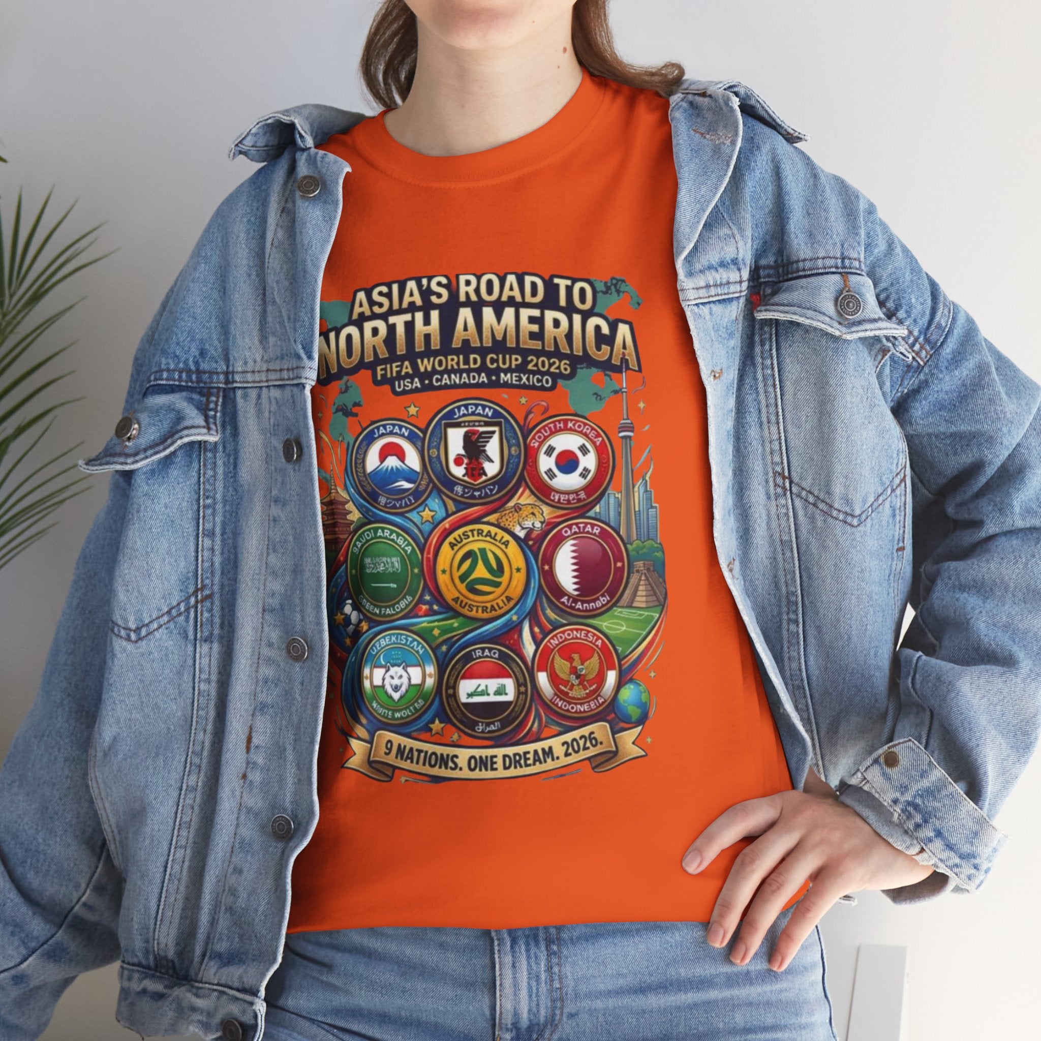 Asia's Road to North America Soccer Tee — World Cup 2026 Qualification Badge T‑Shirt