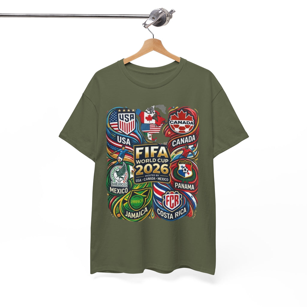 World Cup 2026 Teams T-Shirt – USA Canada Mexico & CONCACAF Badges Soccer Tee
