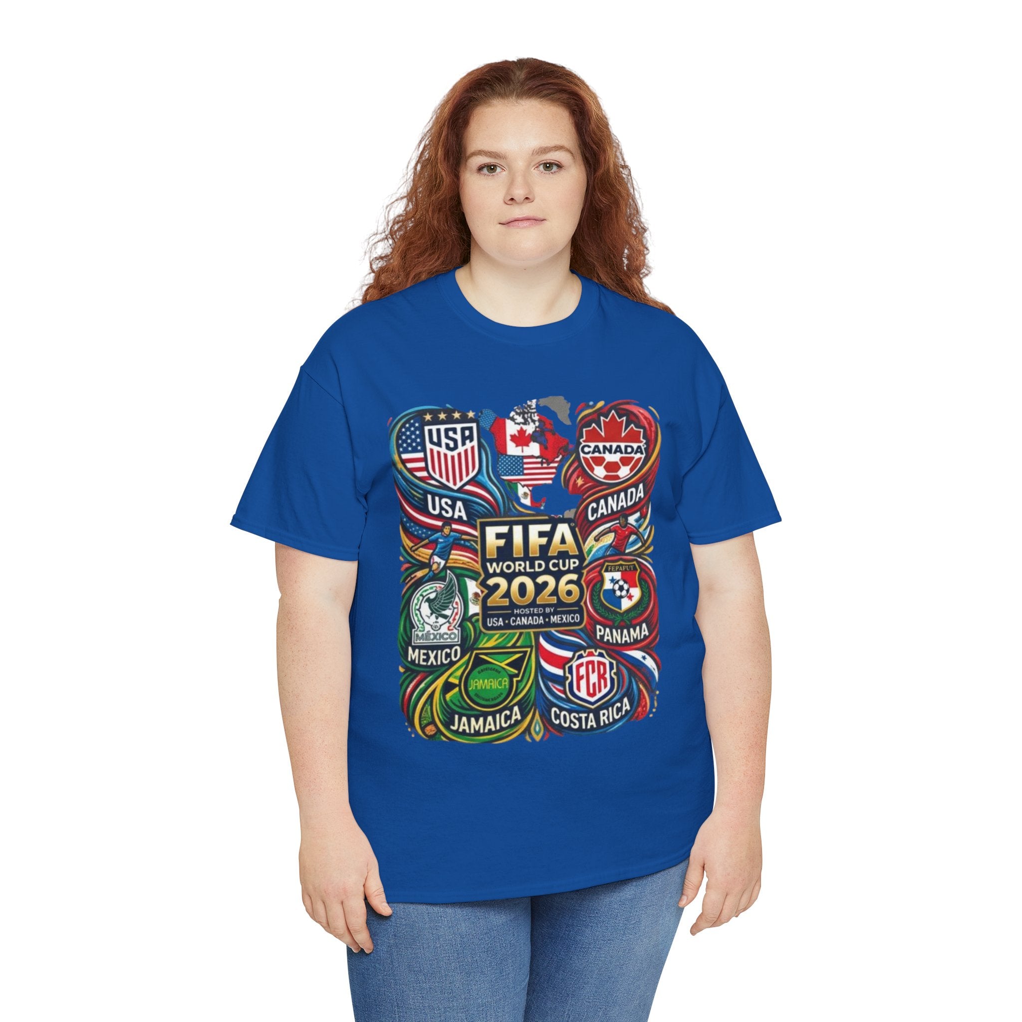 World Cup 2026 Teams T-Shirt – USA Canada Mexico & CONCACAF Badges Soccer Tee