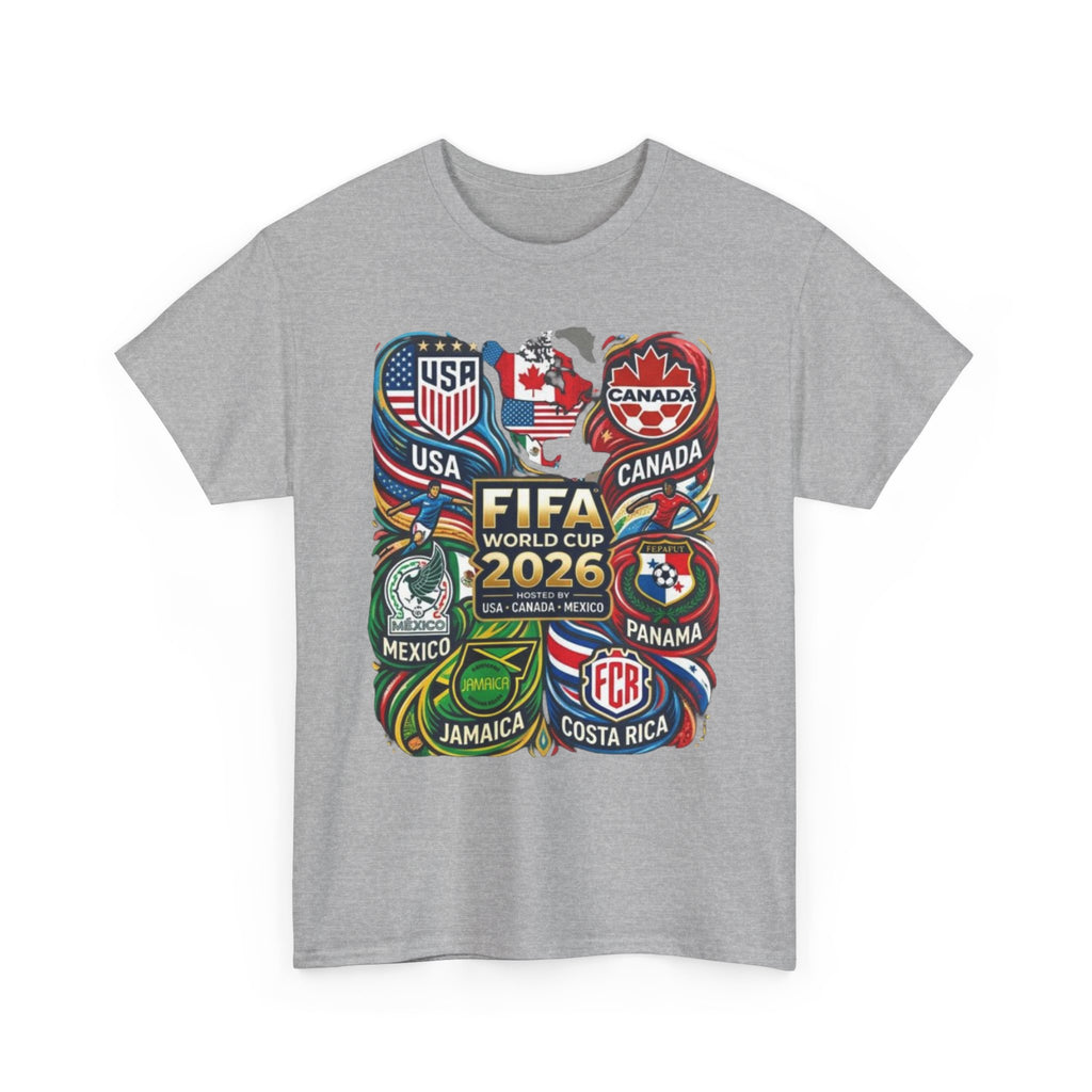 World Cup 2026 Teams T-Shirt – USA Canada Mexico & CONCACAF Badges Soccer Tee