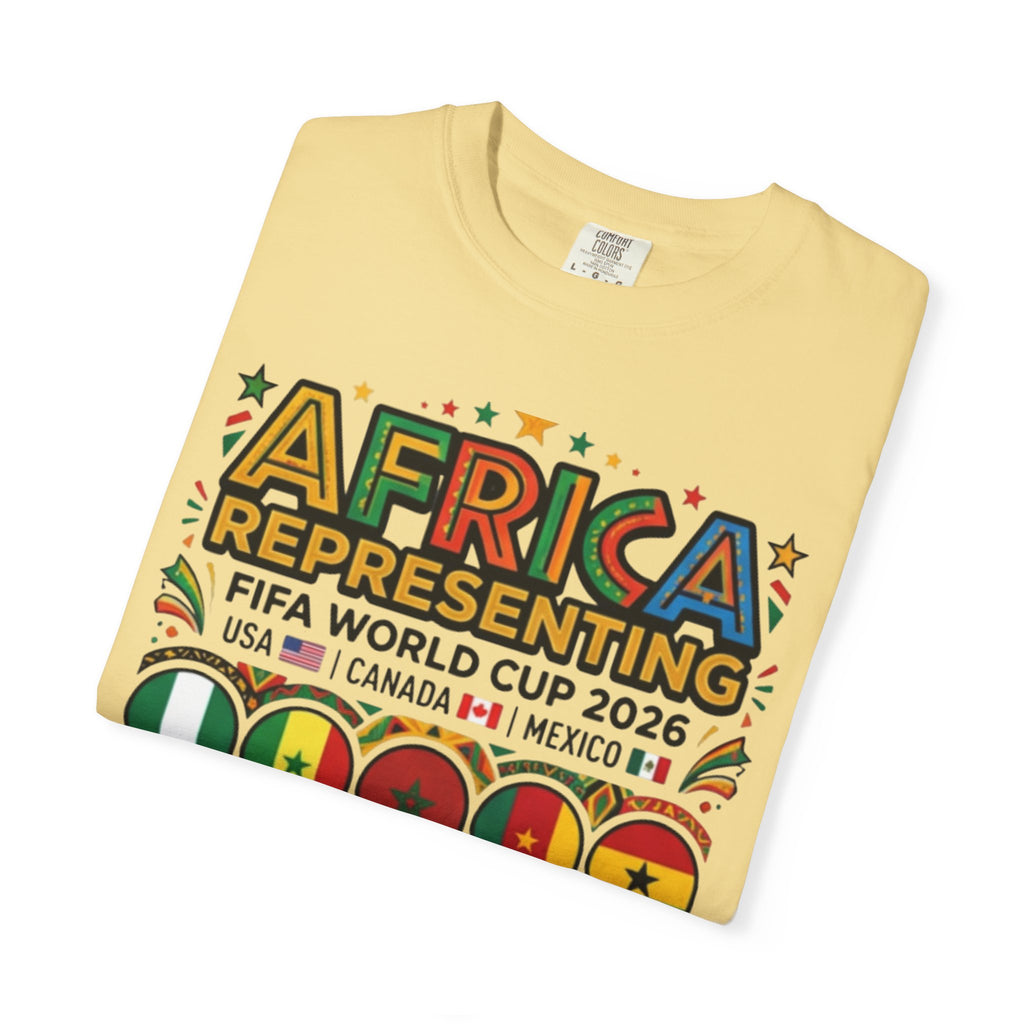 Africa Representing FIFA World Cup 2026 T-Shirt | African Flags Soccer Design