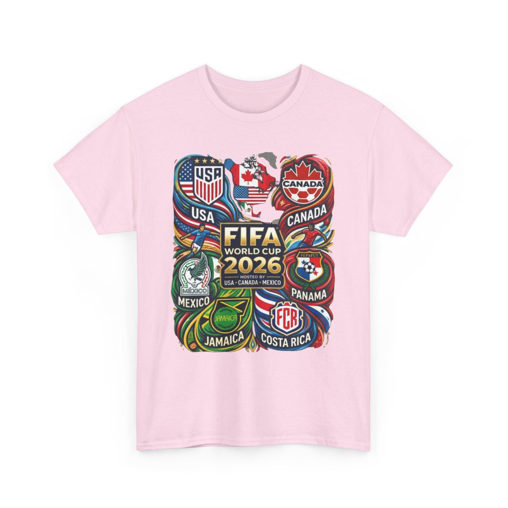 World Cup 2026 Teams T-Shirt – USA Canada Mexico & CONCACAF Badges Soccer Tee