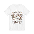 Father's Day V-Neck Tee — "Happy Father's Day 2026"