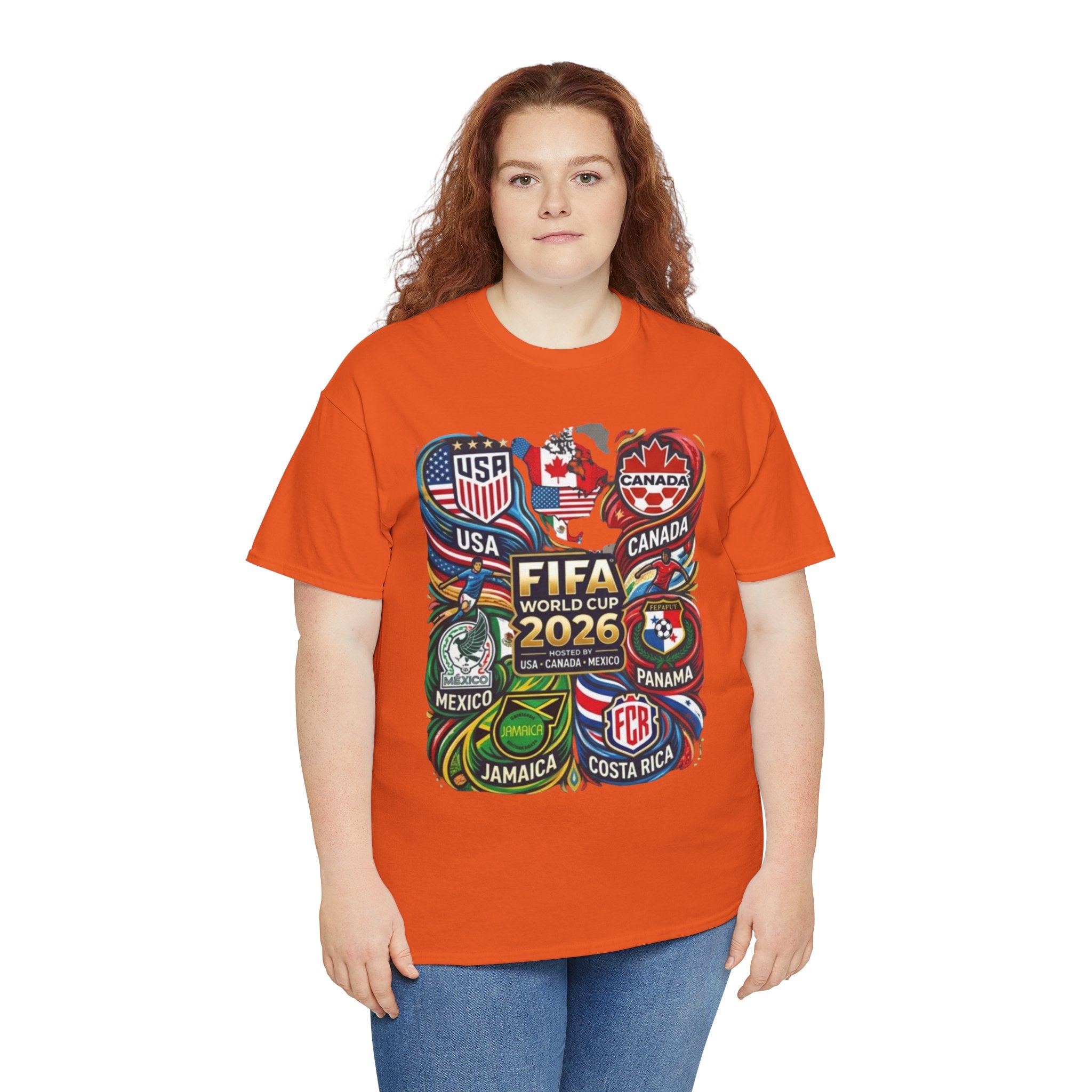 World Cup 2026 Teams T-Shirt – USA Canada Mexico & CONCACAF Badges Soccer Tee