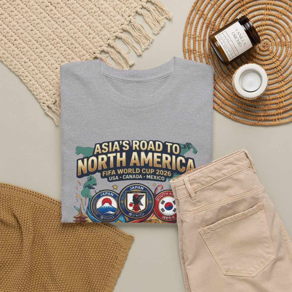 Asia's Road to North America Soccer Tee — World Cup 2026 Qualification Badge T‑Shirt