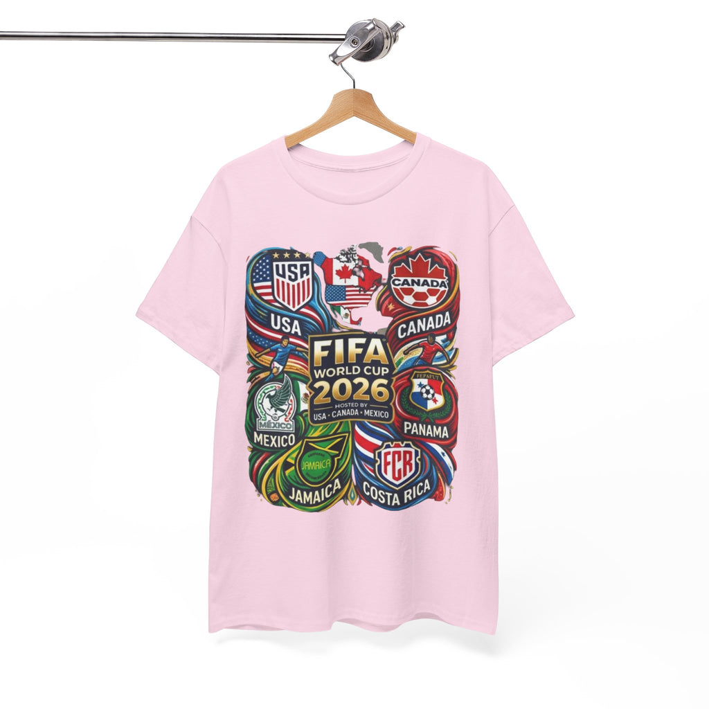World Cup 2026 Teams T-Shirt – USA Canada Mexico & CONCACAF Badges Soccer Tee