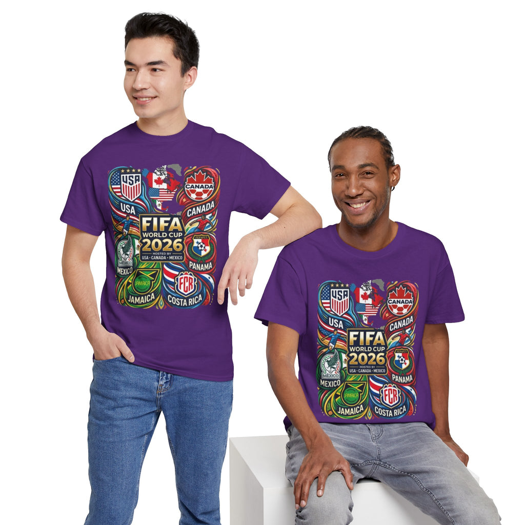 World Cup 2026 Teams T-Shirt – USA Canada Mexico & CONCACAF Badges Soccer Tee
