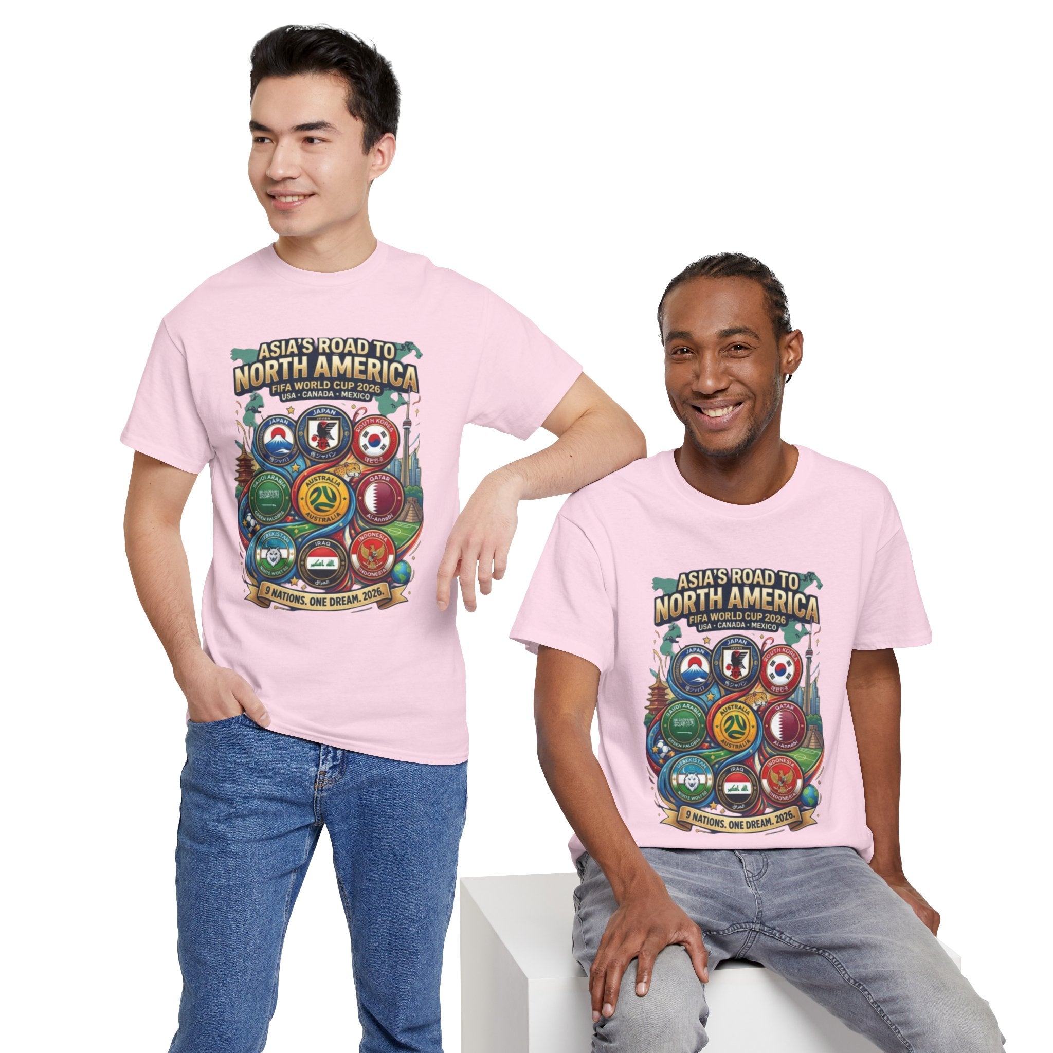 Asia's Road to North America Soccer Tee — World Cup 2026 Qualification Badge T‑Shirt