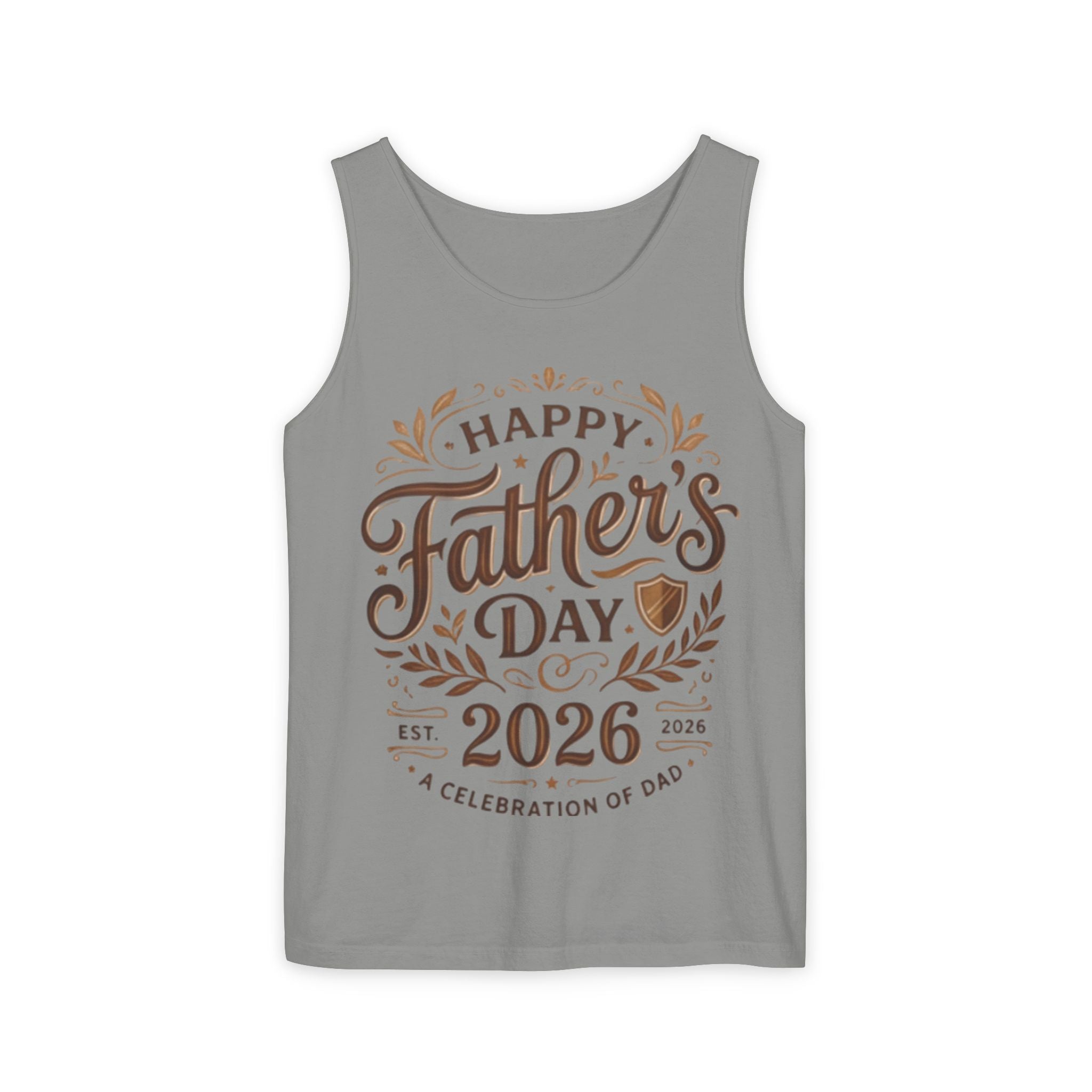 Father's Day Tank Top 2026 – "Happy Father's Day" Vintage Script Design